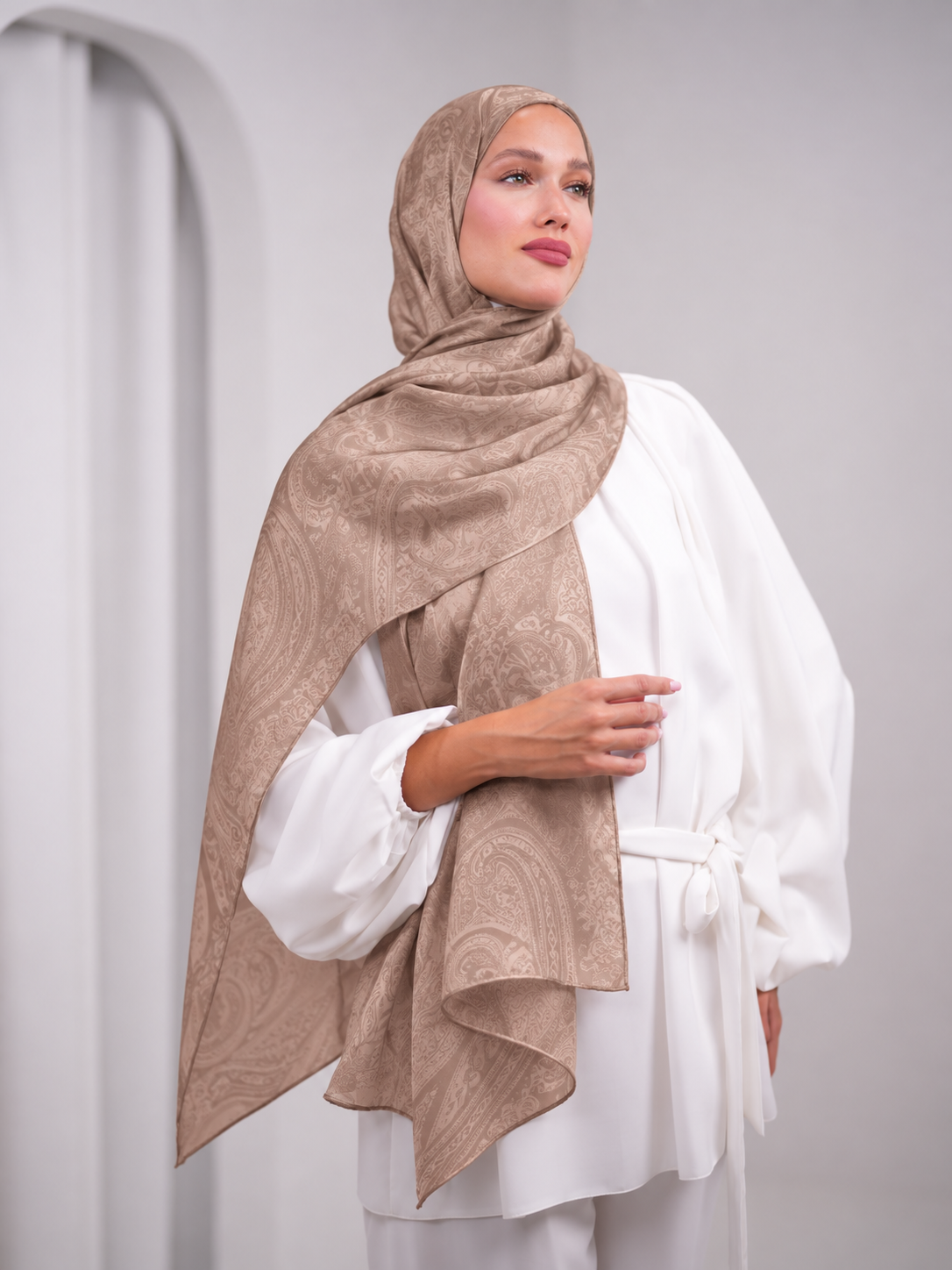Jacquard shawl
