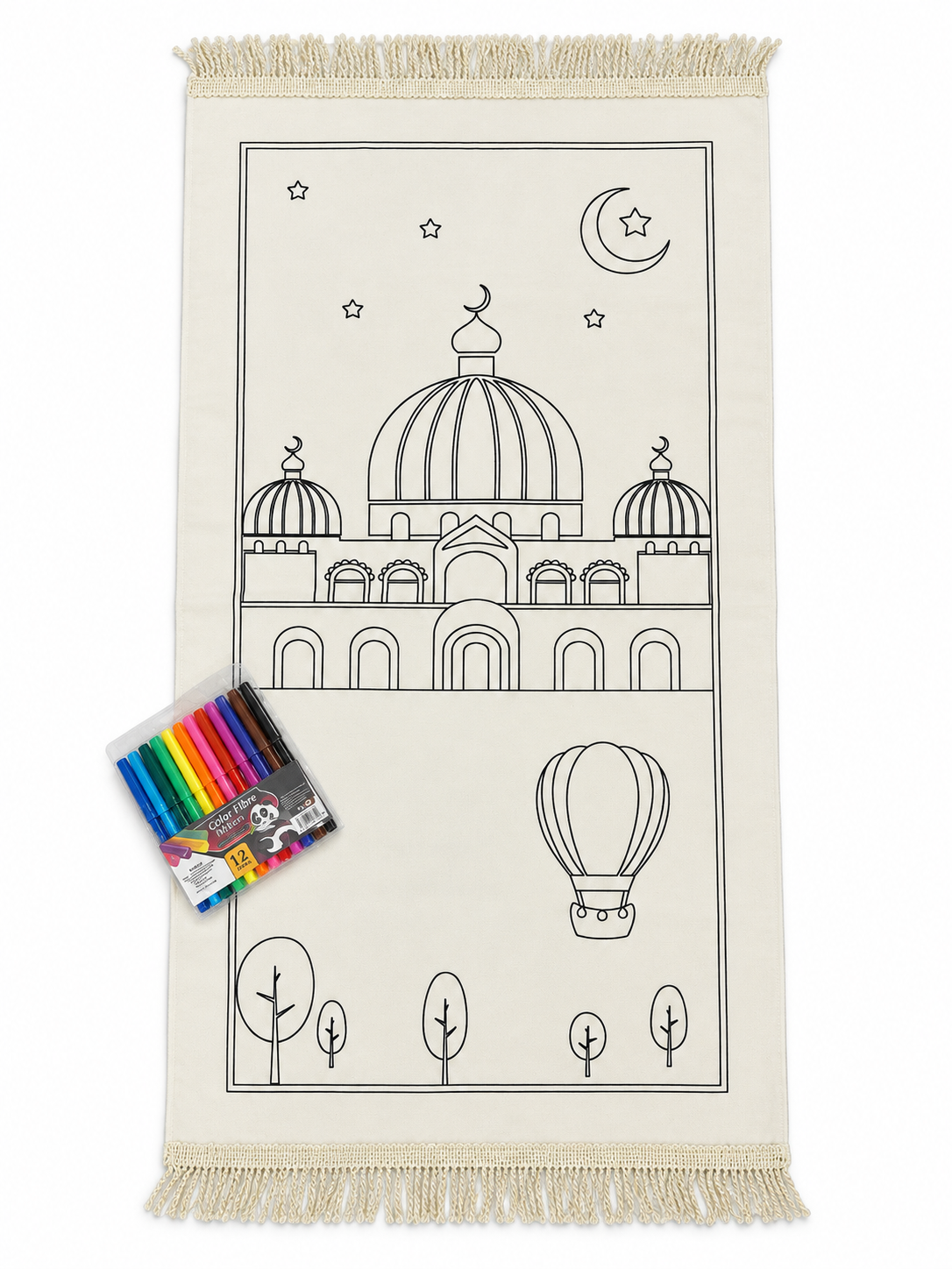Color and pray prayer mat for children