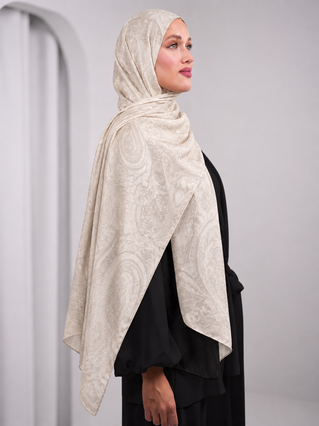Jacquard shawl