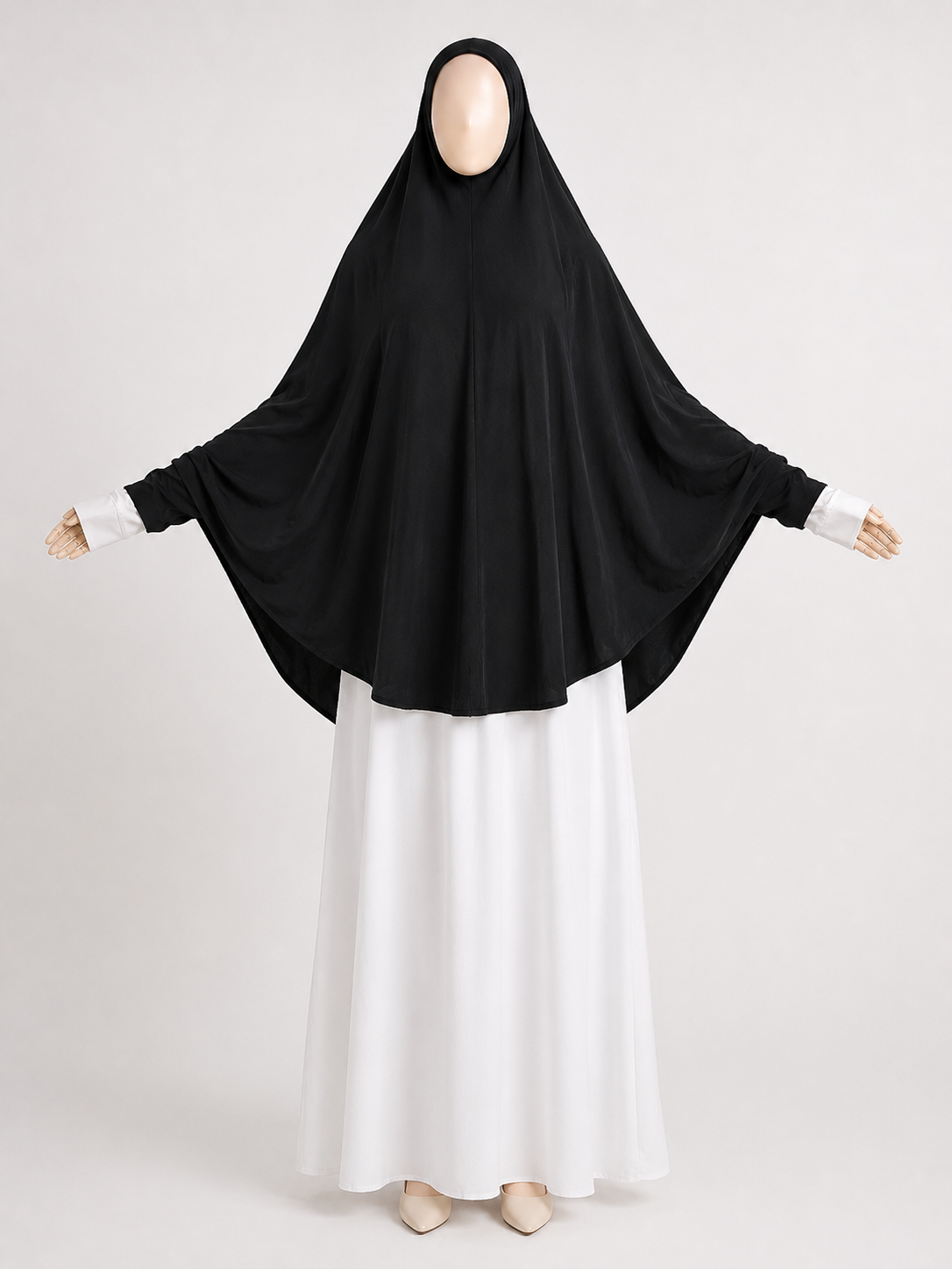 Black butterfly khimar with hands