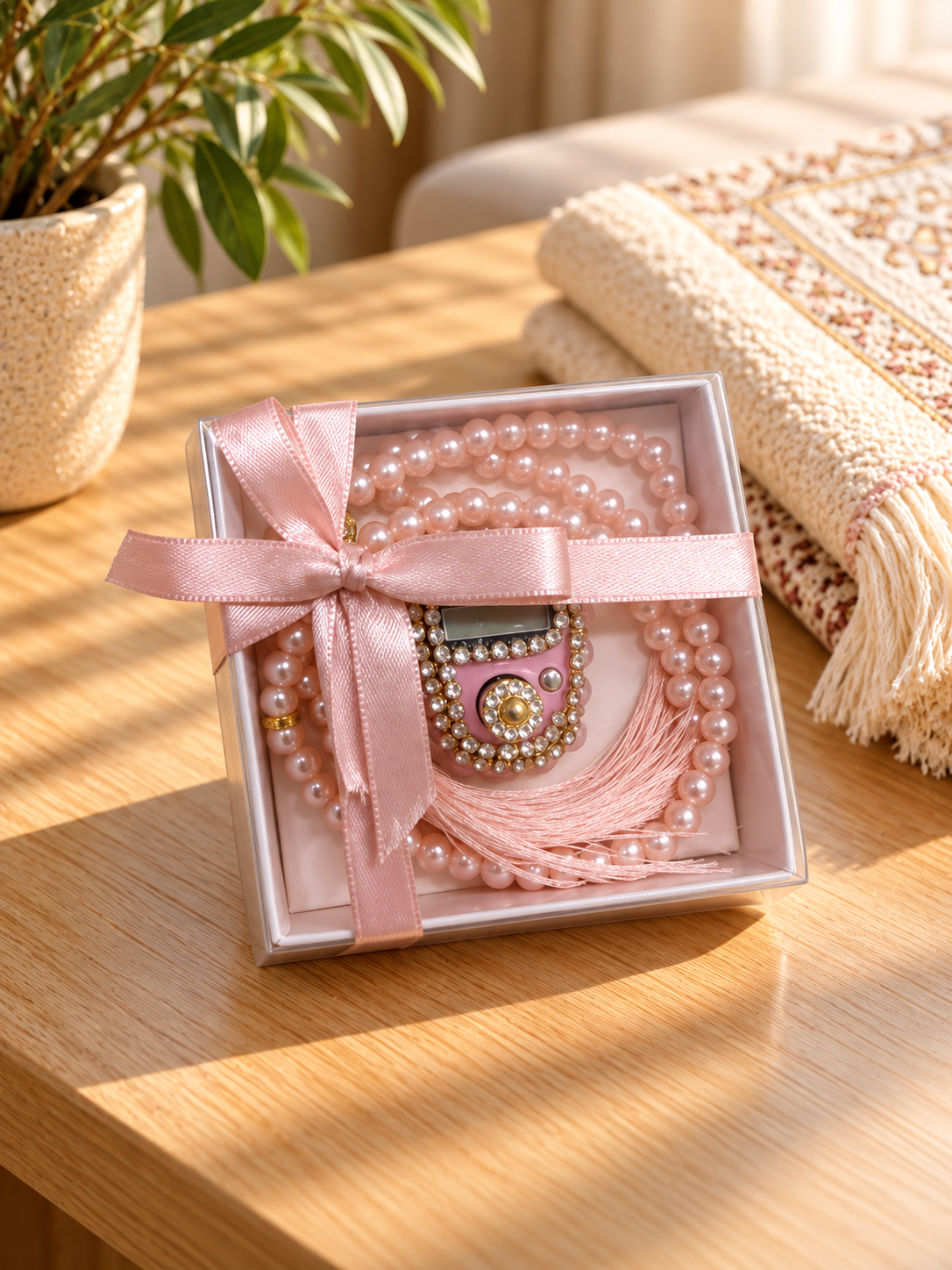 Prayer Counter and Tasbih Set with strass