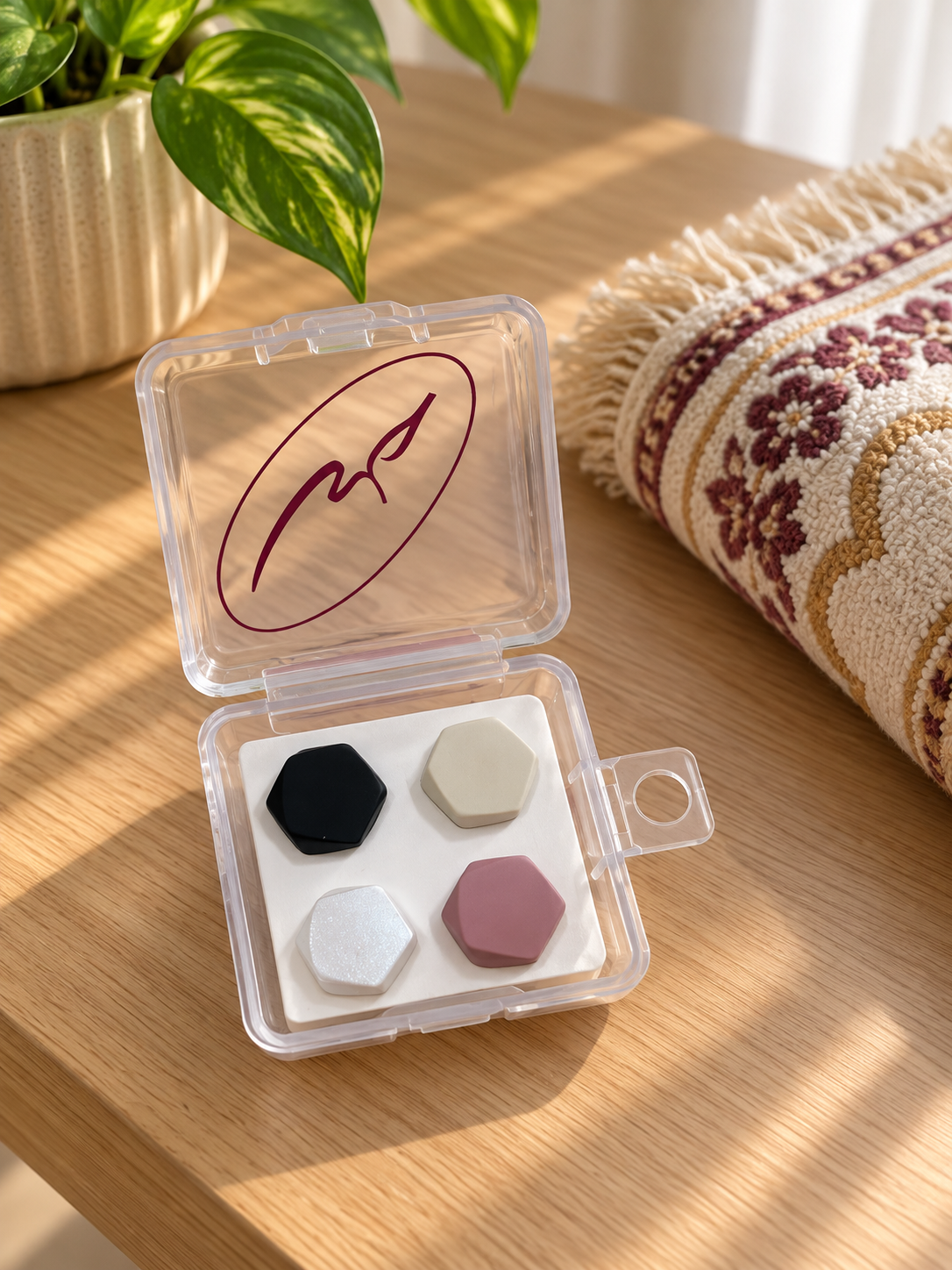 Geometric Hexagon Hijab Pin Set