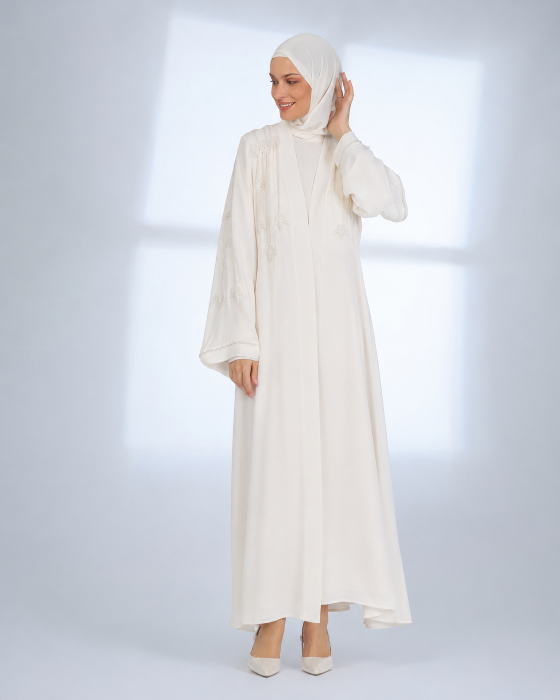 Pearl Blossom Abaya