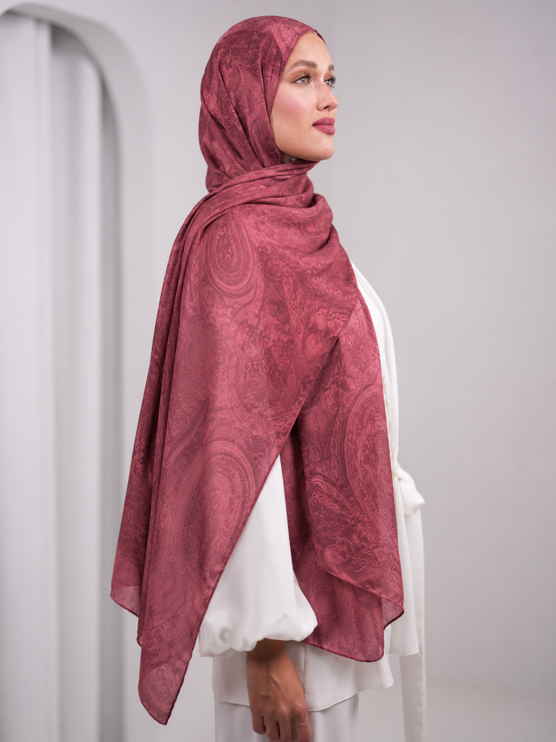 Jacquard shawl