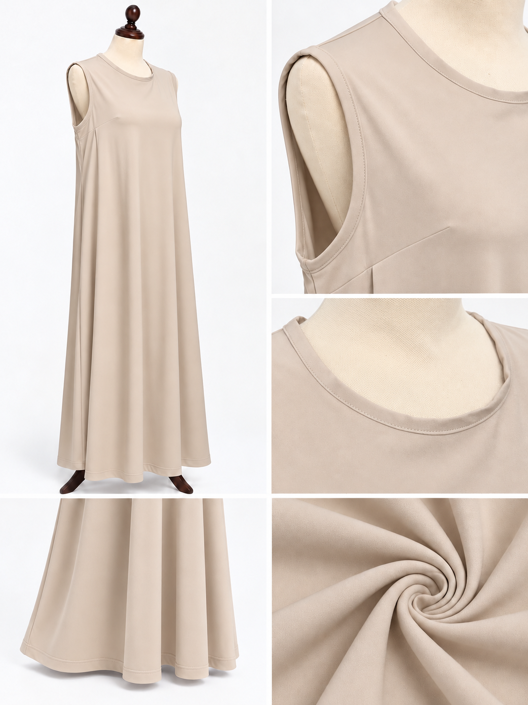 Scilla beige basic without sleeves
