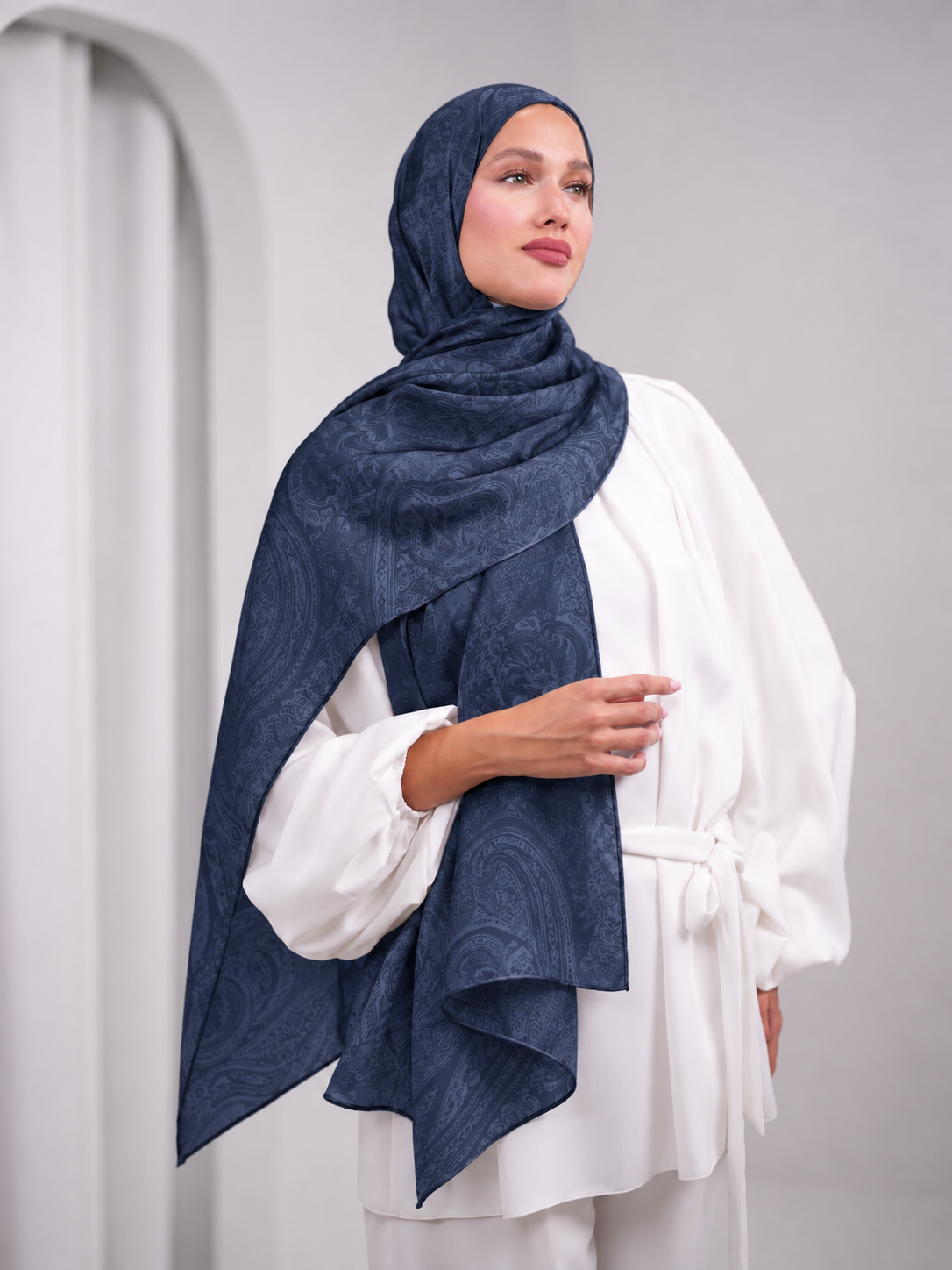 Jacquard shawl