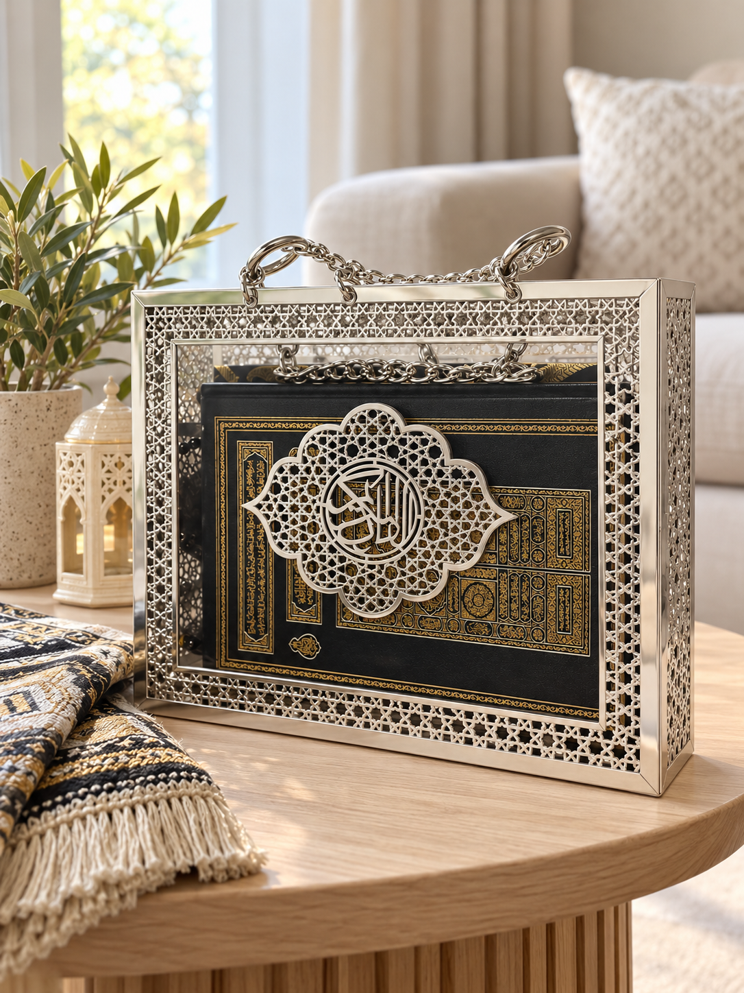 علبة مصلى فضية من البلكسي