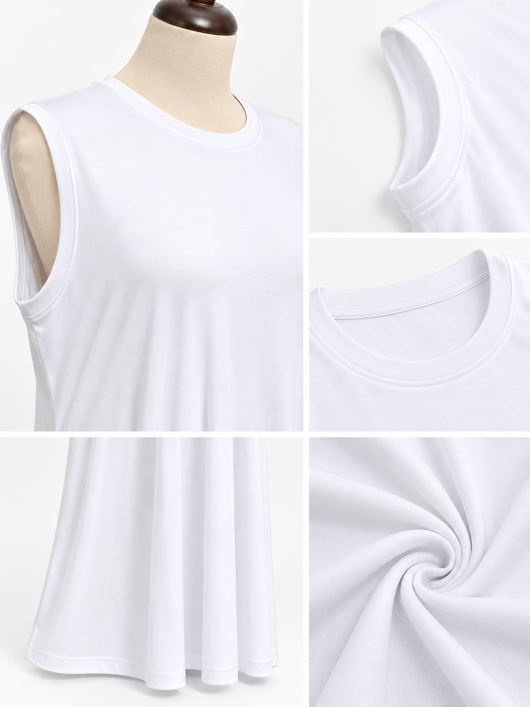 ALLDAY White basic without sleeves