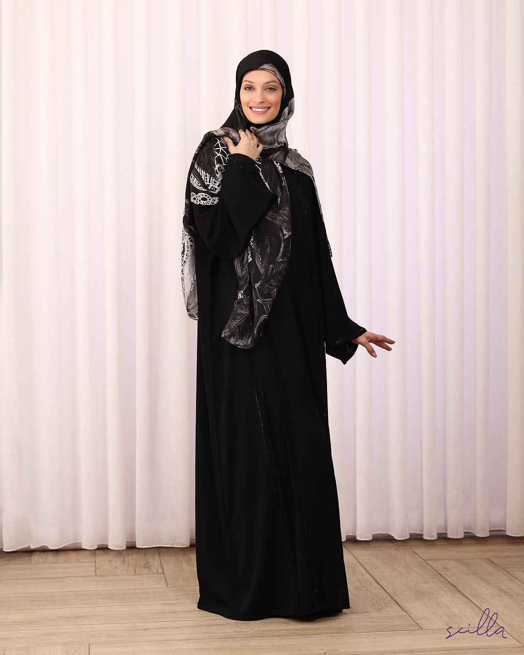 All-Black Strass Abaya