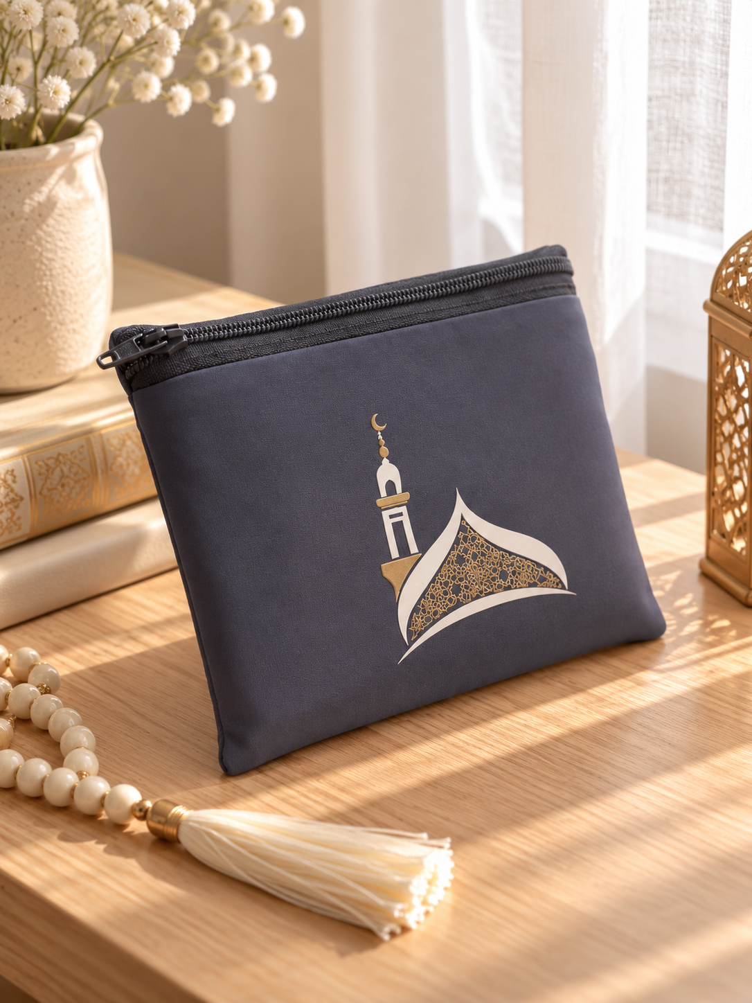 Travel Prayer Mat with Zipper | Portable & Foldable