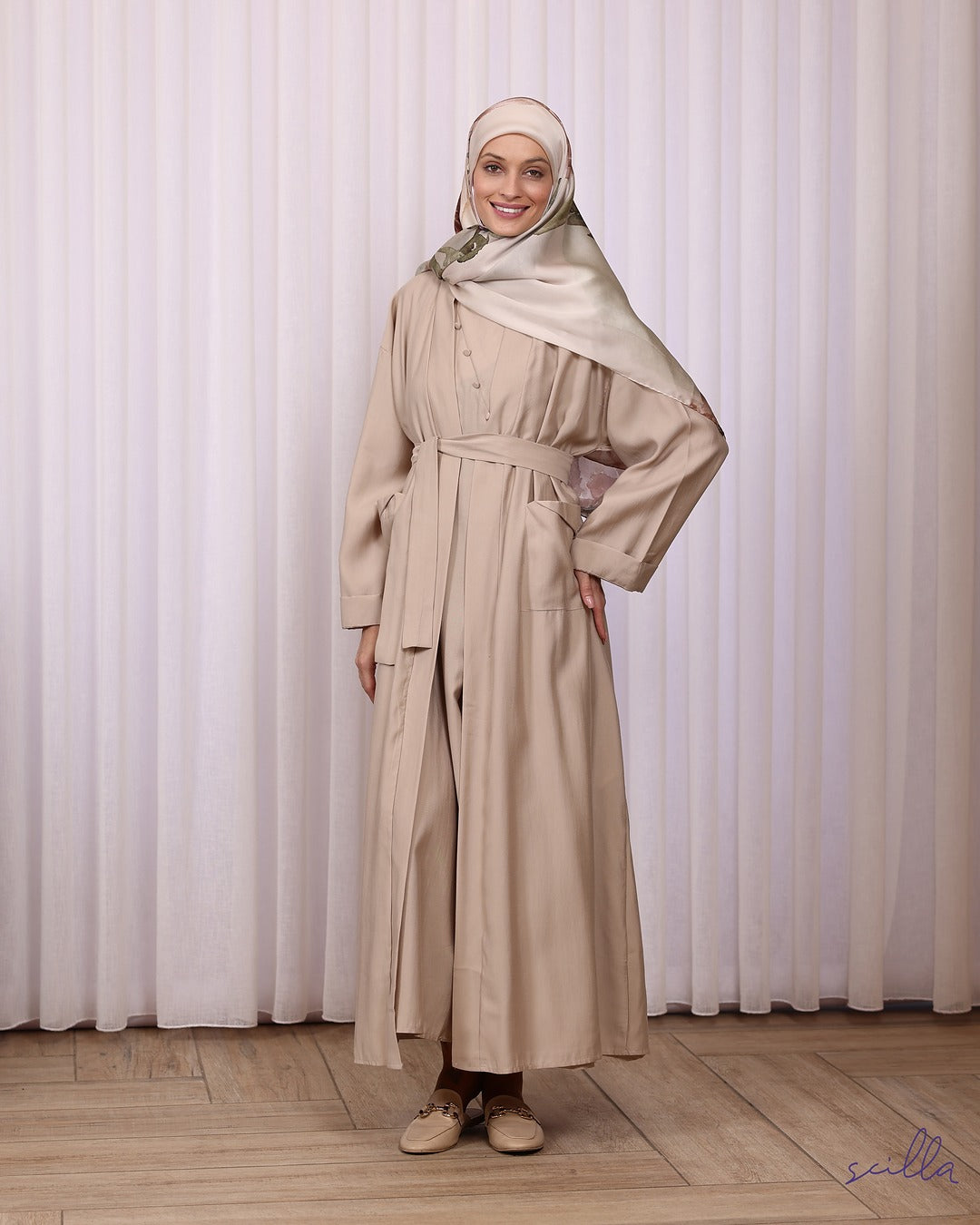Beige Twin Abaya