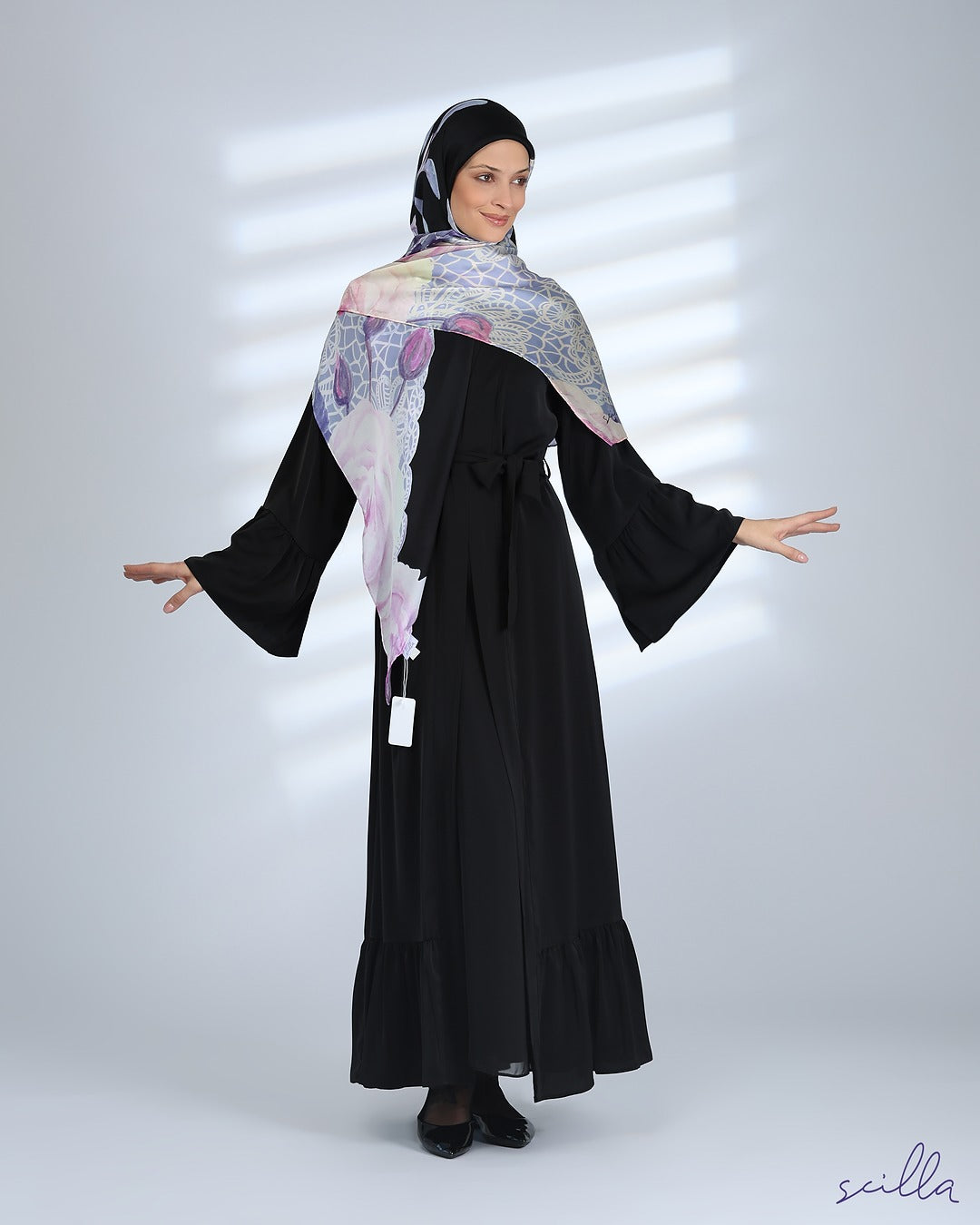 Black Twin Plain Abaya