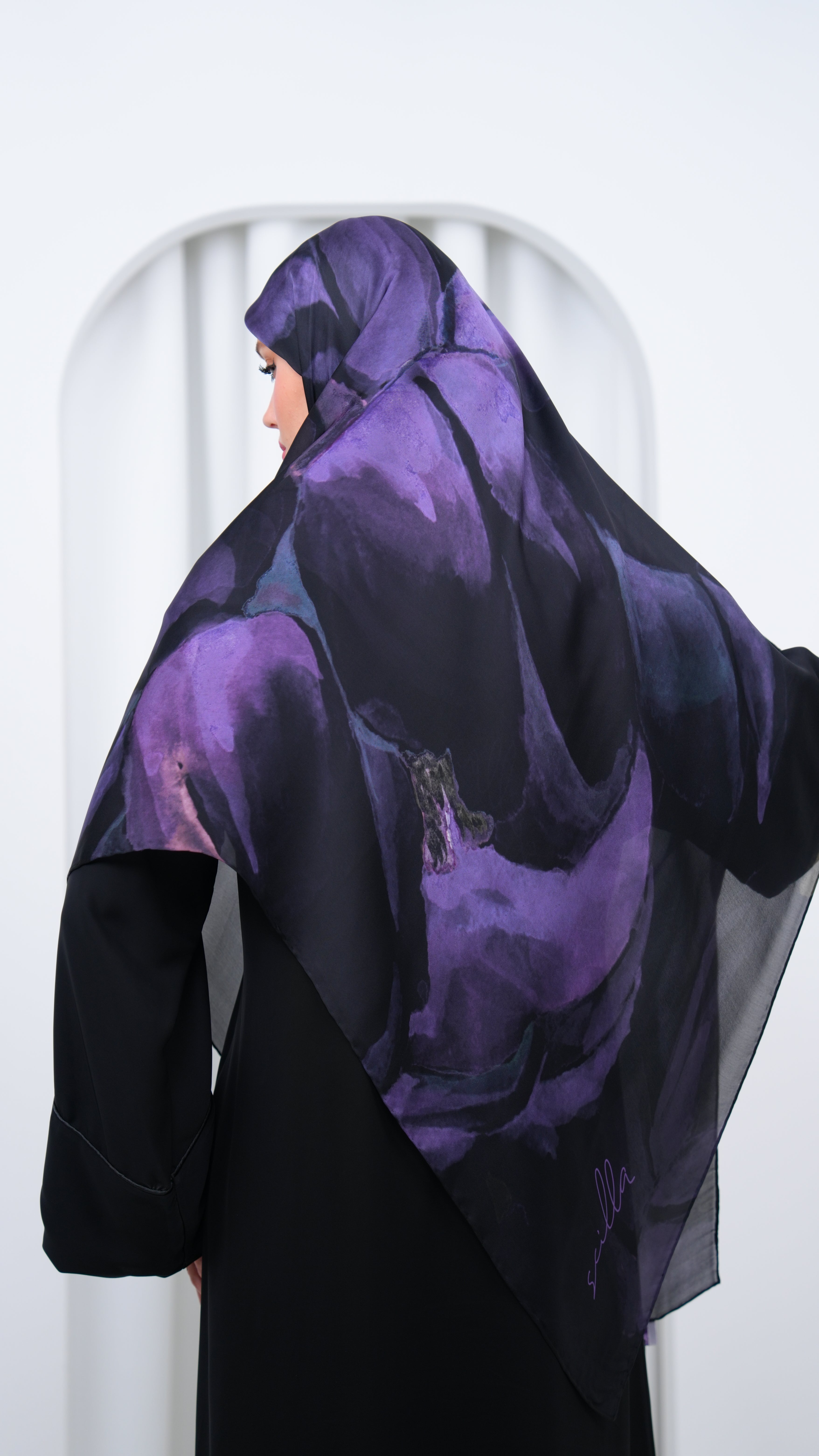 scilla turkish silk scarf D5