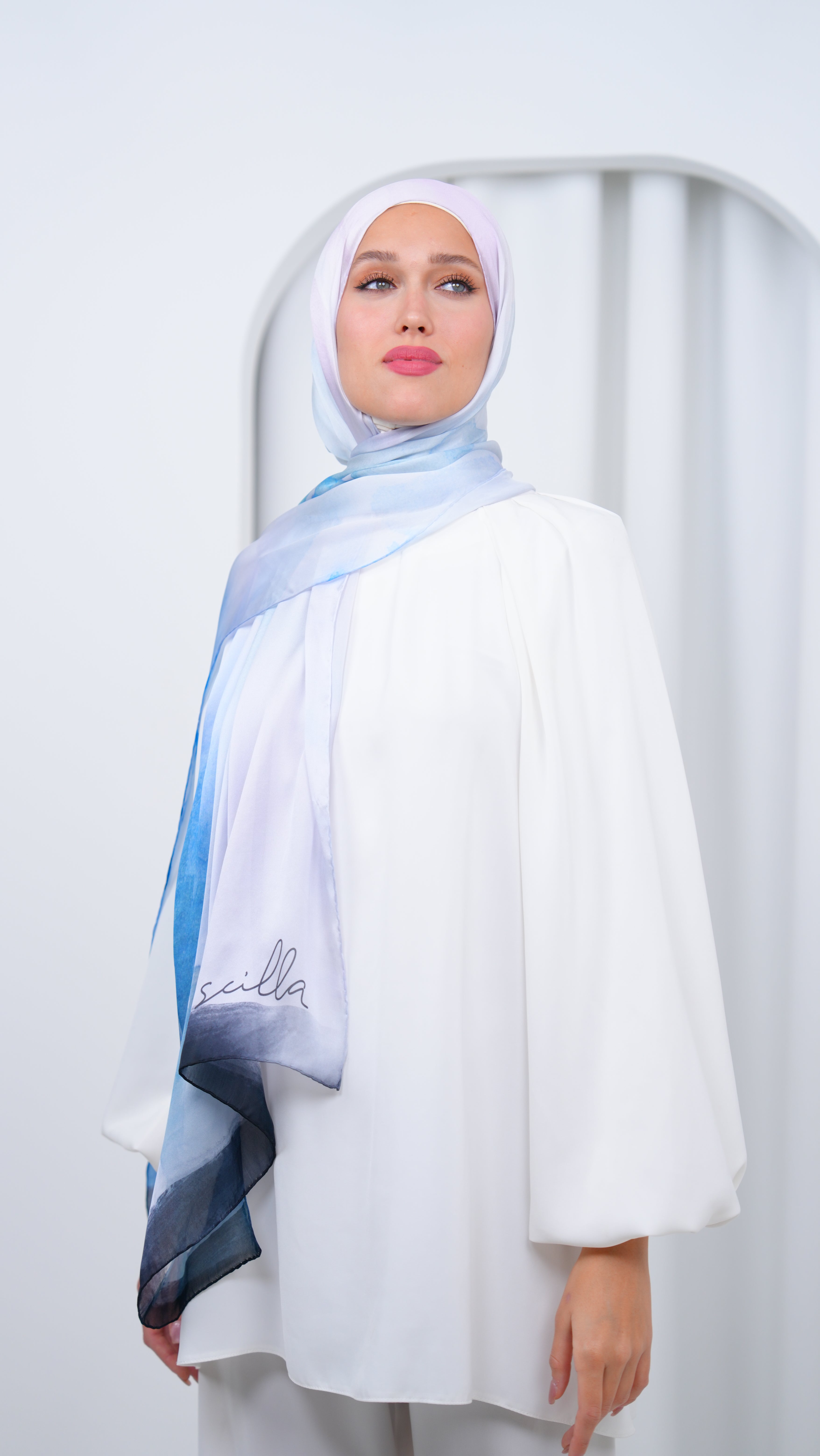 scilla silk shawl L3