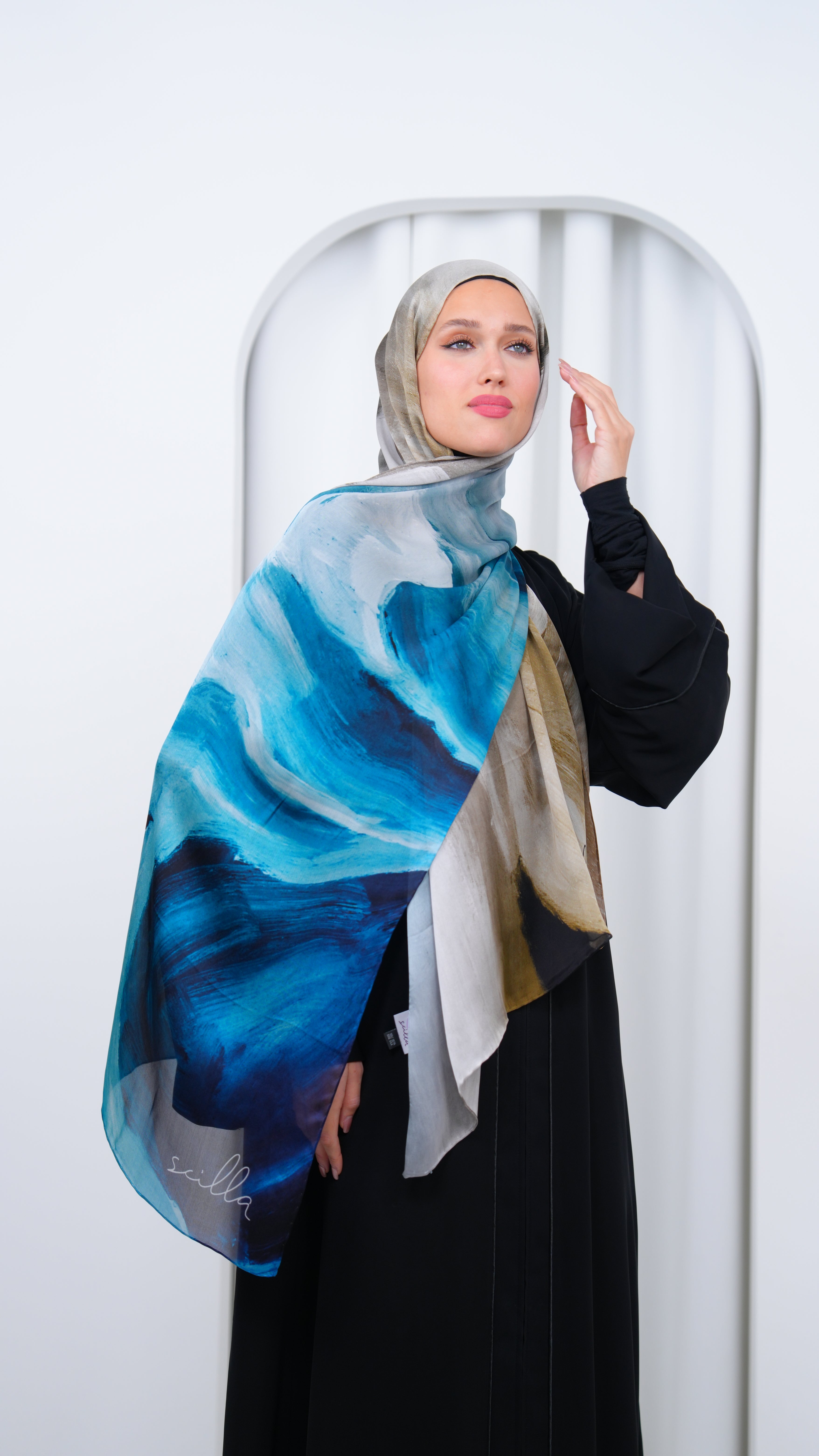 scilla silk shawl N4