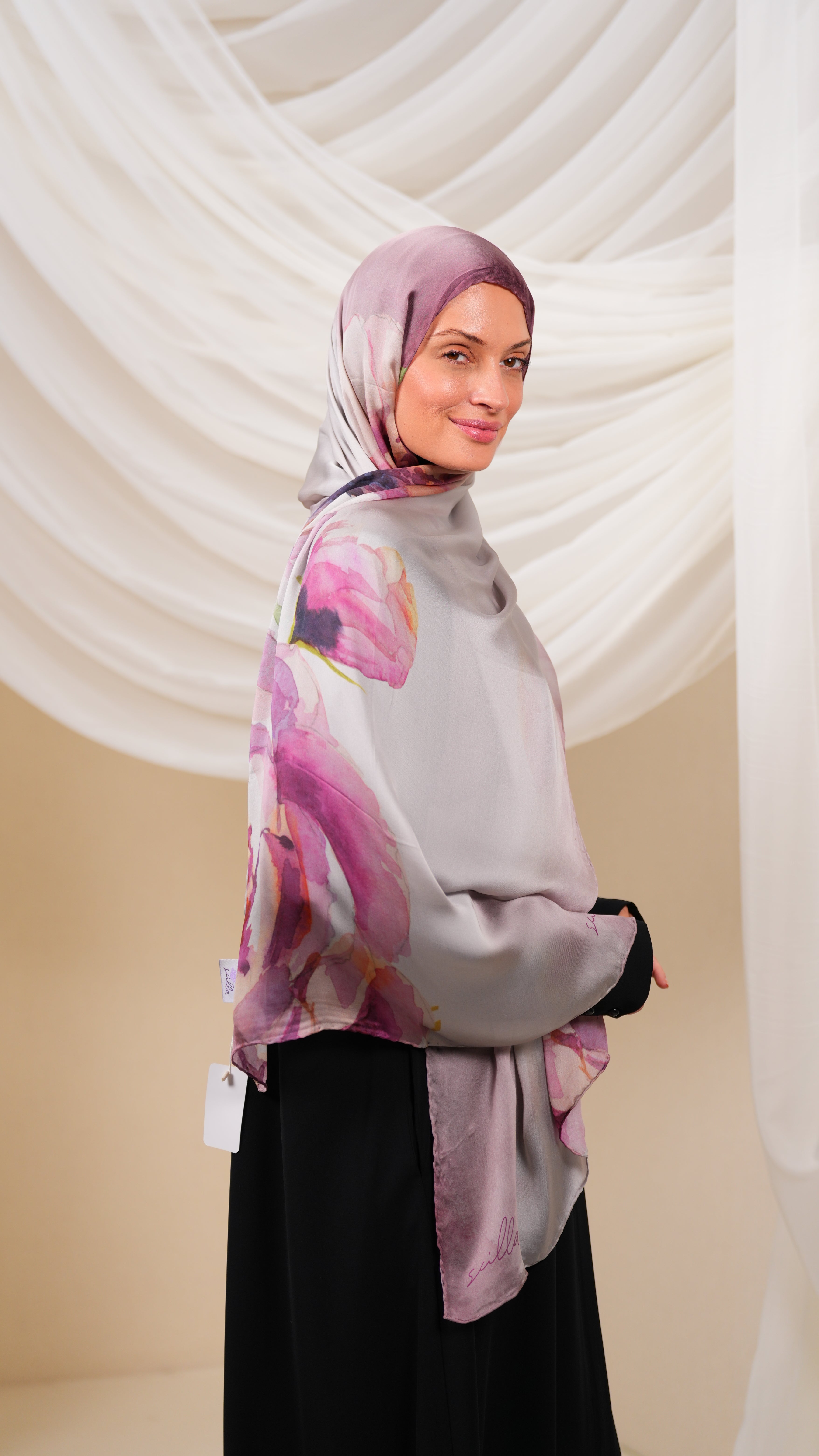 scilla Turkish silk shawl Etr3