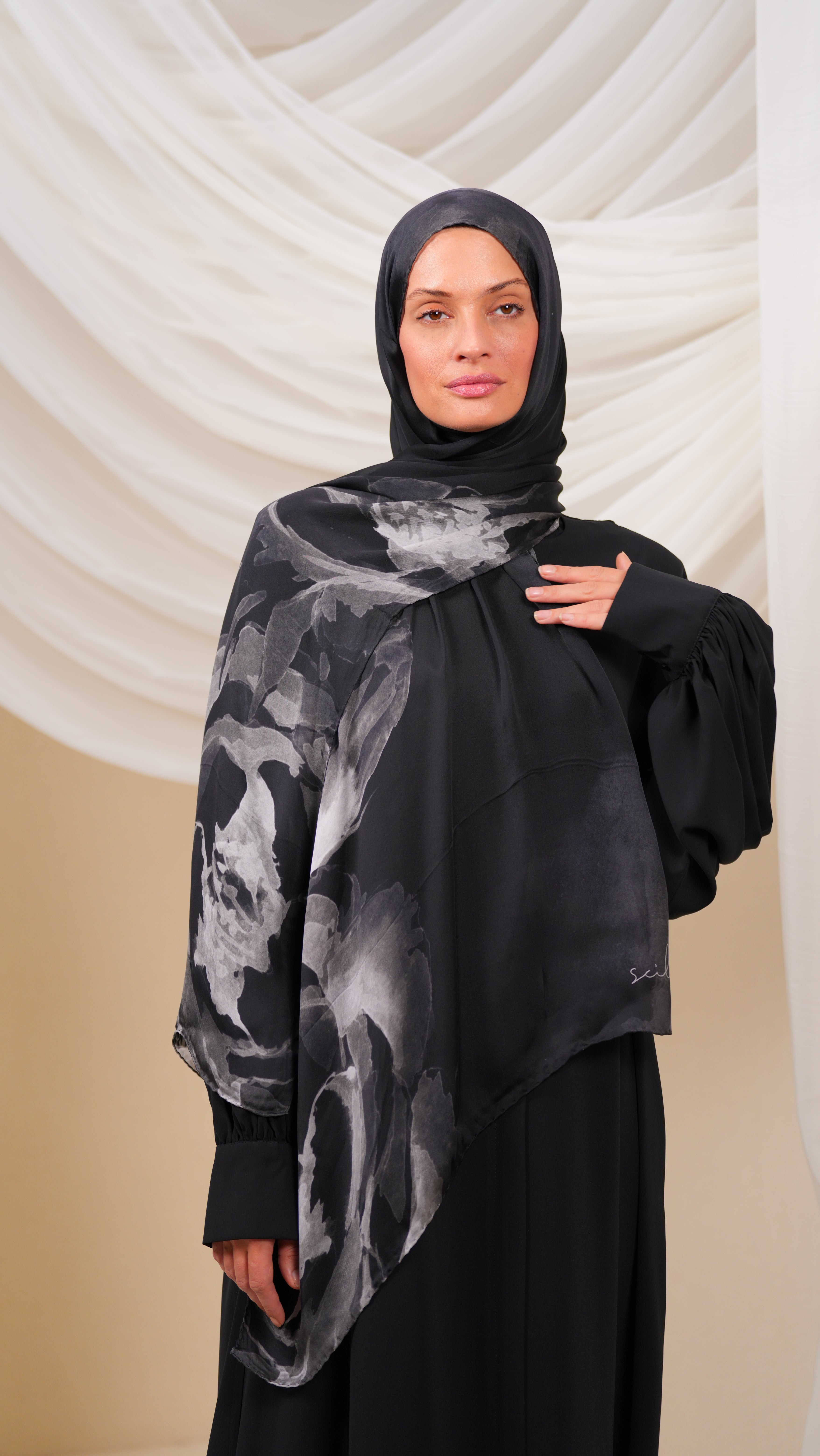 scilla Turkish silk shawl Etr4
