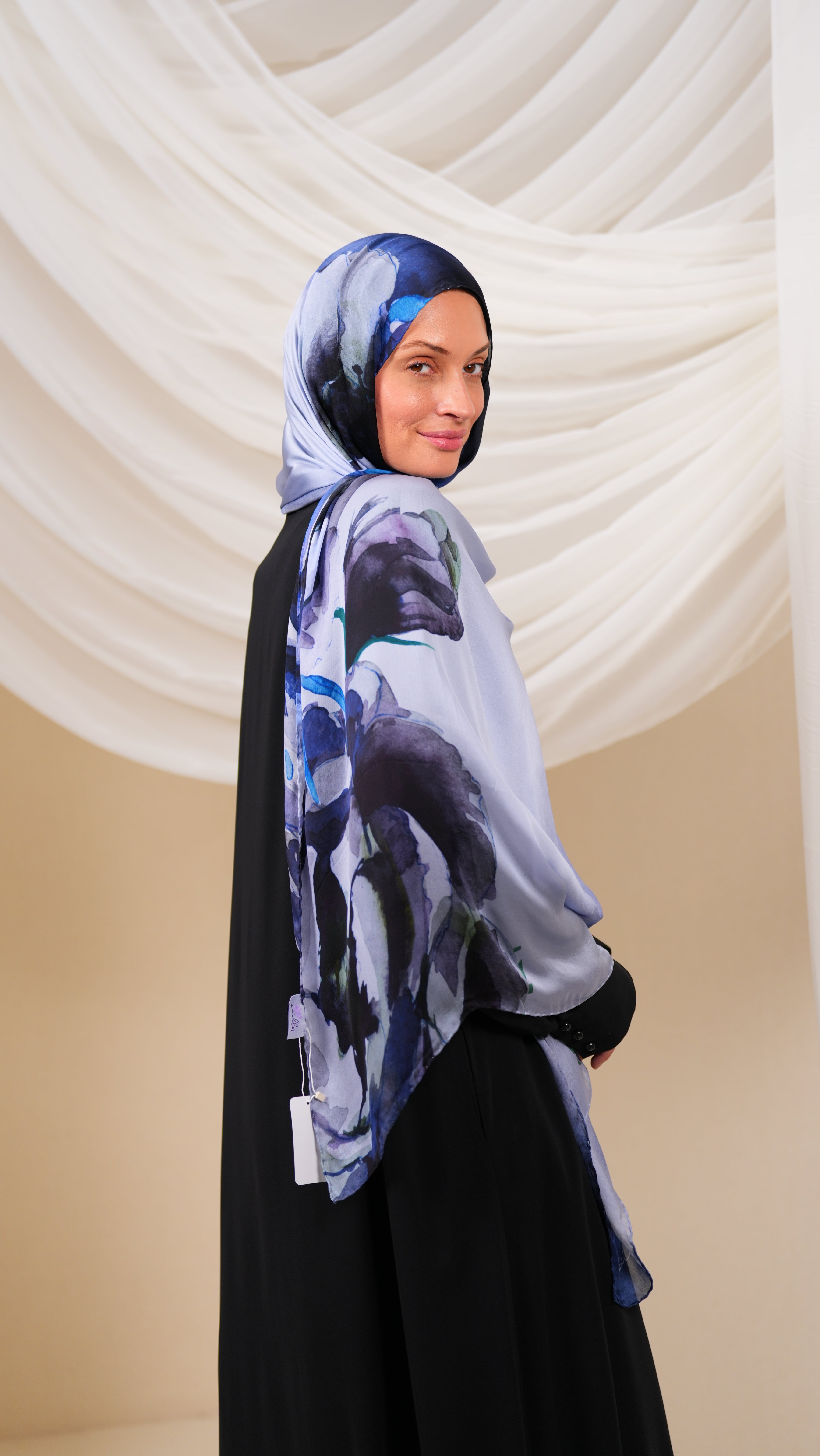 scilla Turkish silk shawl Etr1