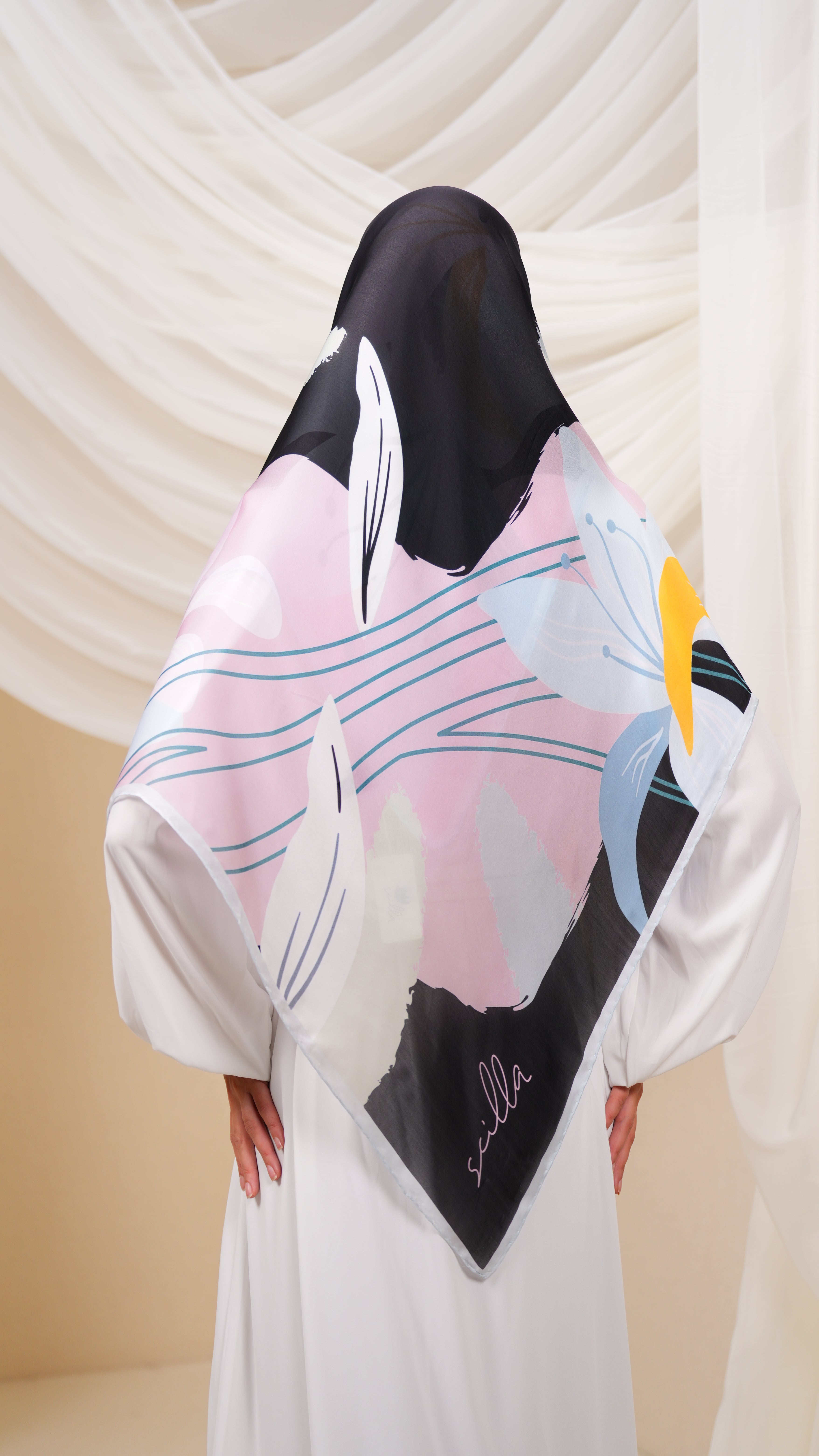 scilla turkish silk scarf ttr3