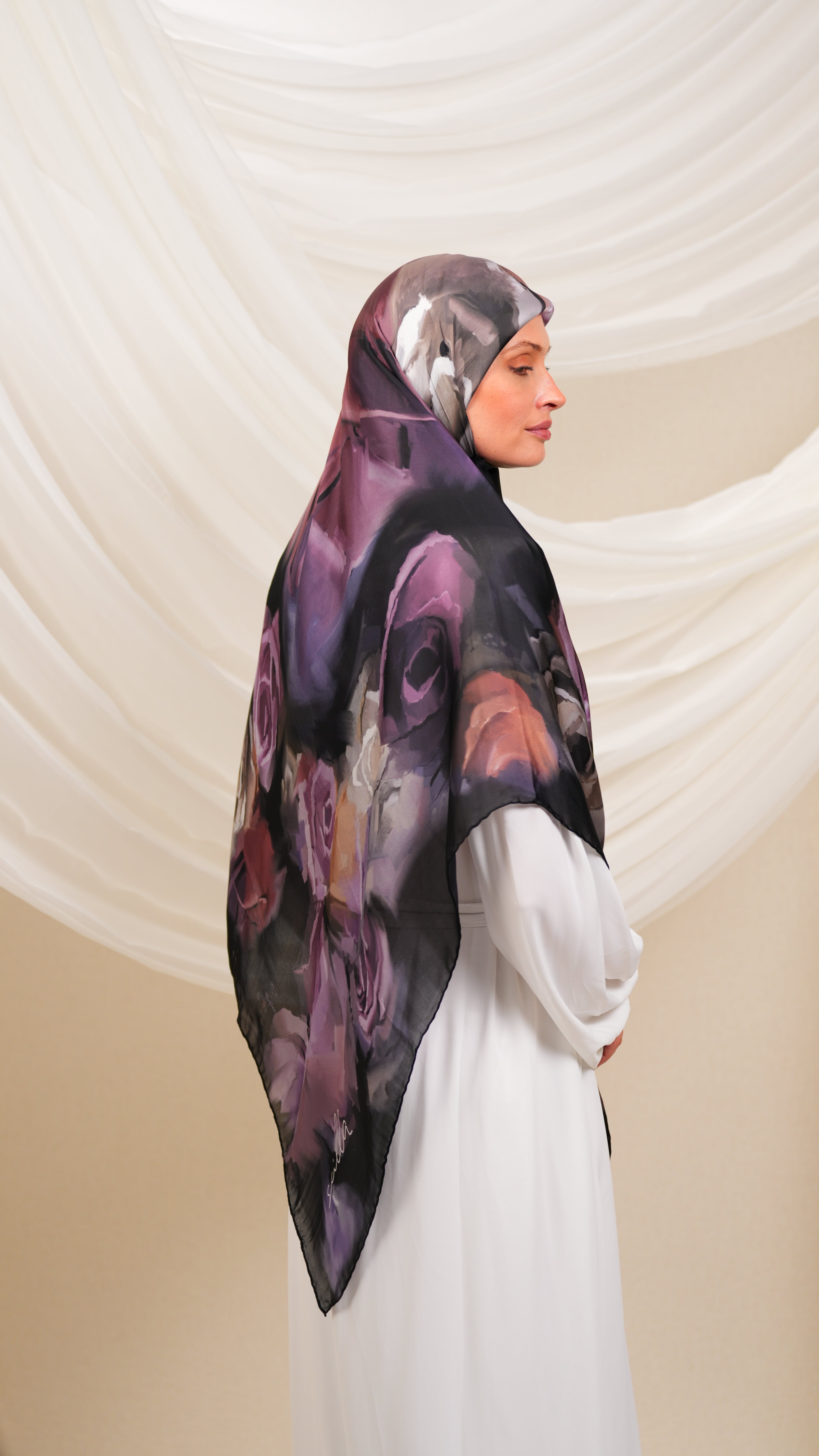 scilla turkish silk scarf Rtr4