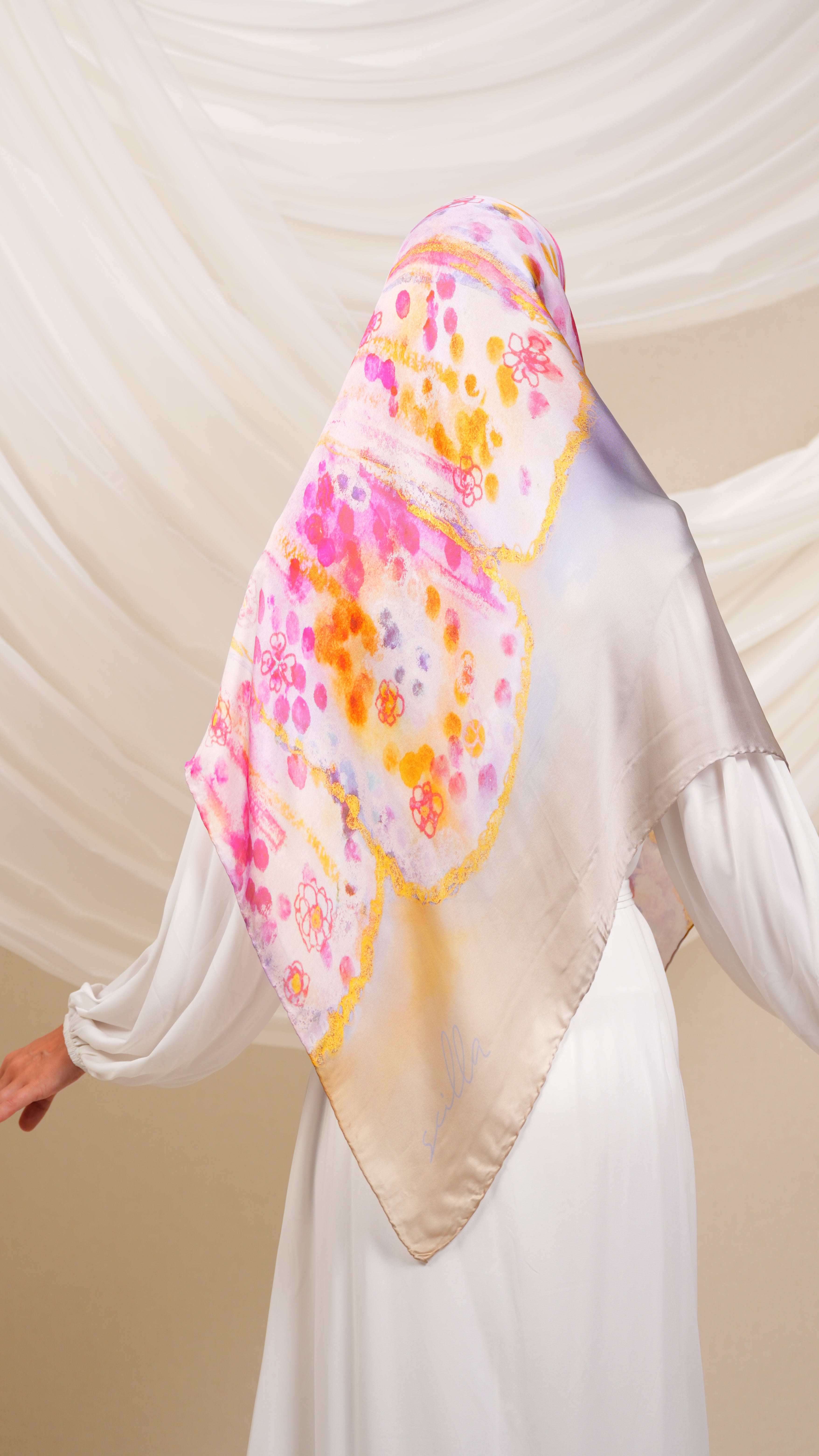 scilla turkish silk scarf Utr3