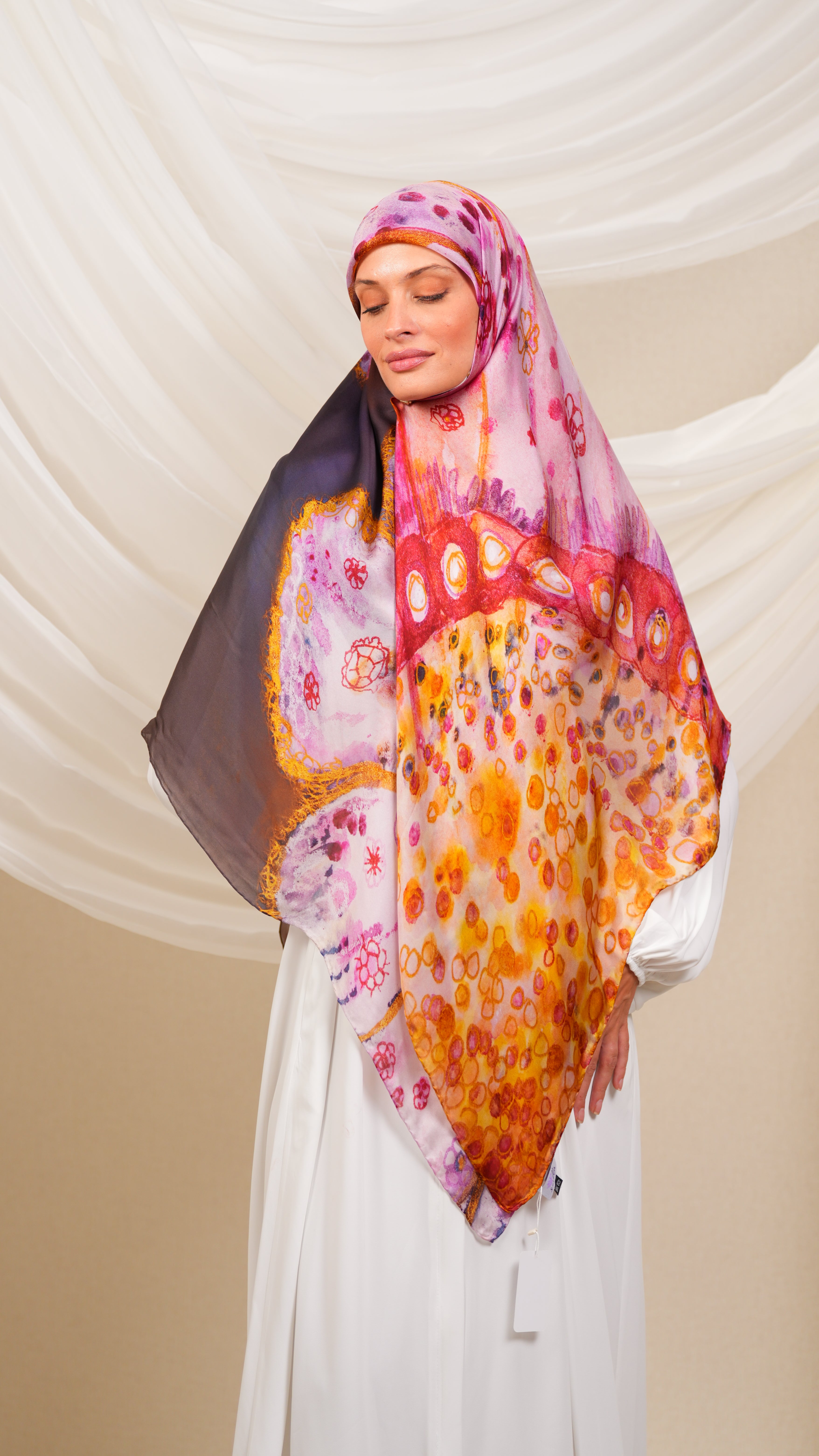 scilla turkish silk scarf Utr1