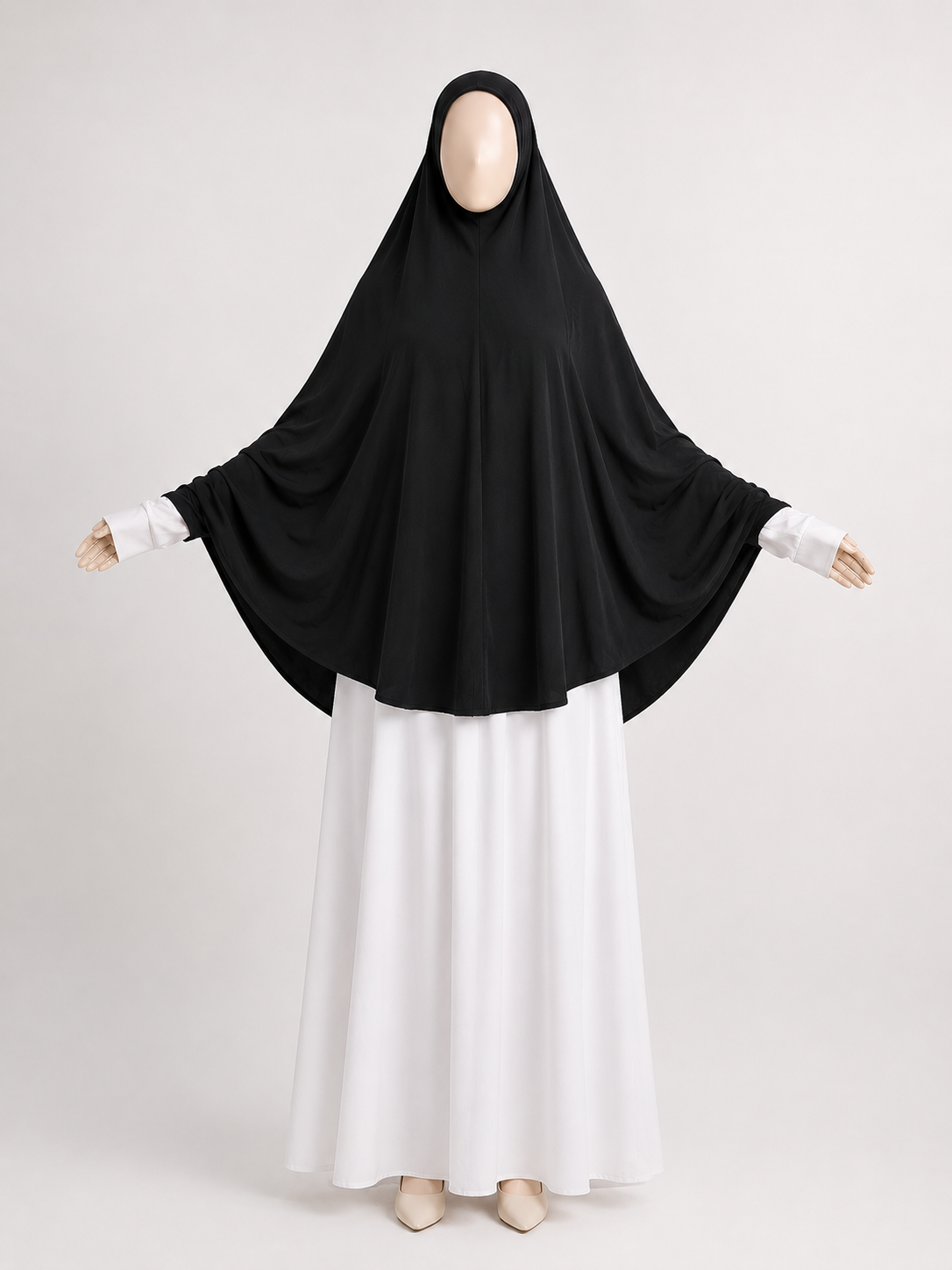 Black butterfly khimar with hands