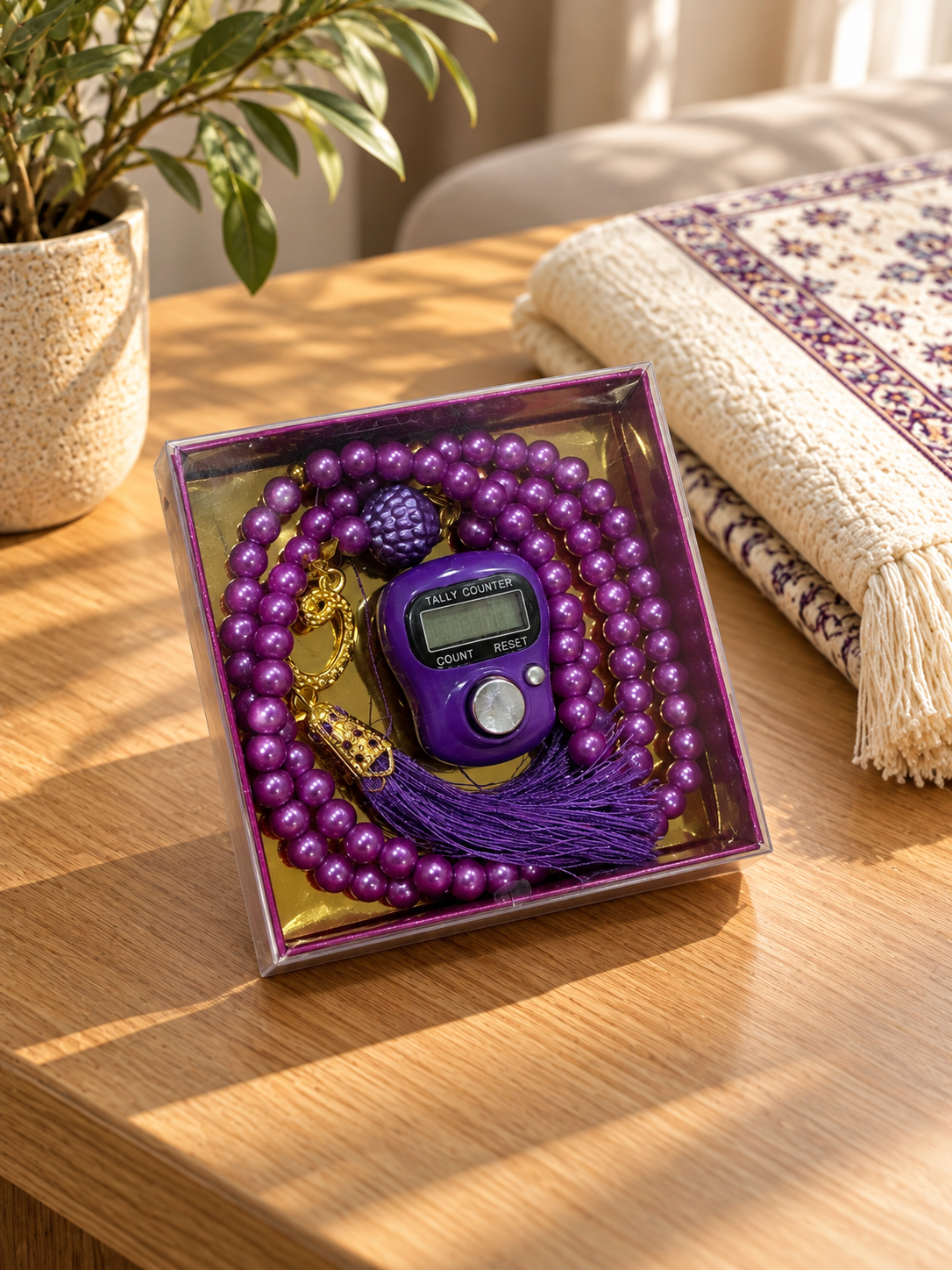 Plain Prayer Counter and Tasbeeh set
