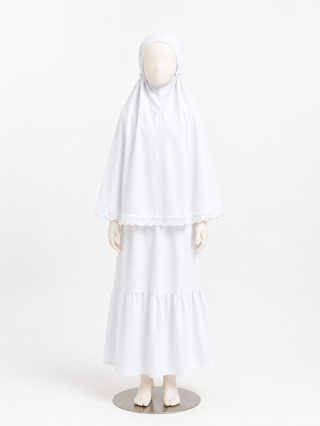 3 years - white prayer gown