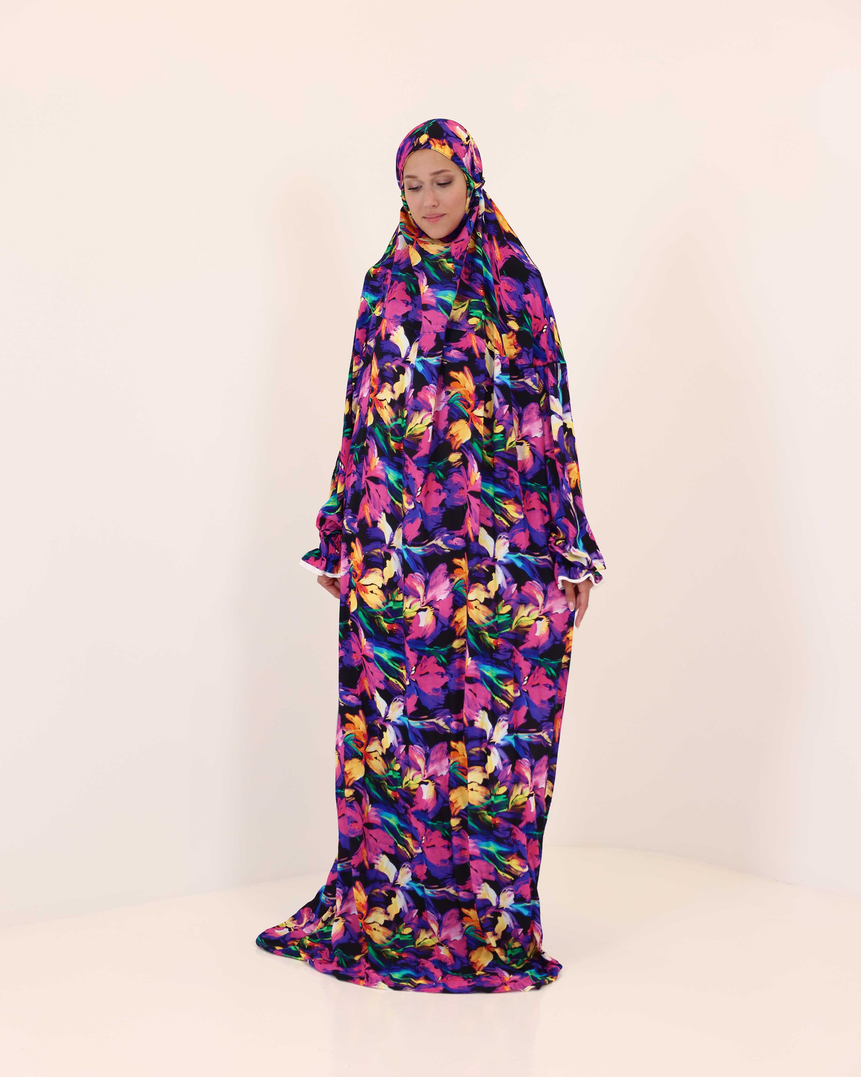 Floral Serenity Prayer Gown One piece