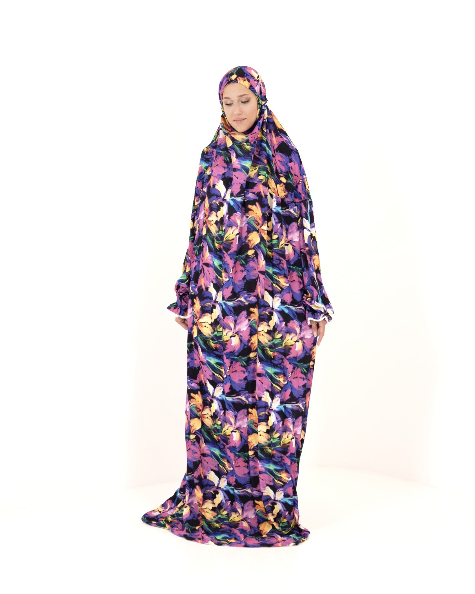 Floral Serenity Prayer Gown One piece