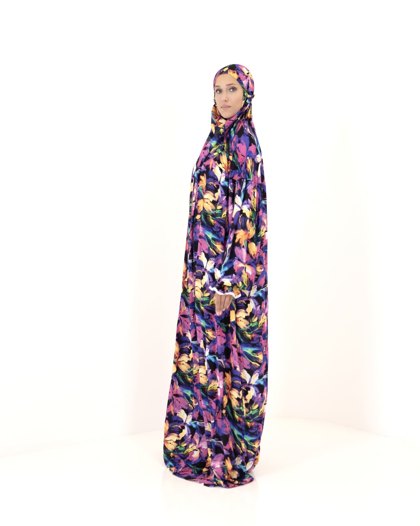 Floral Serenity Prayer Gown One piece