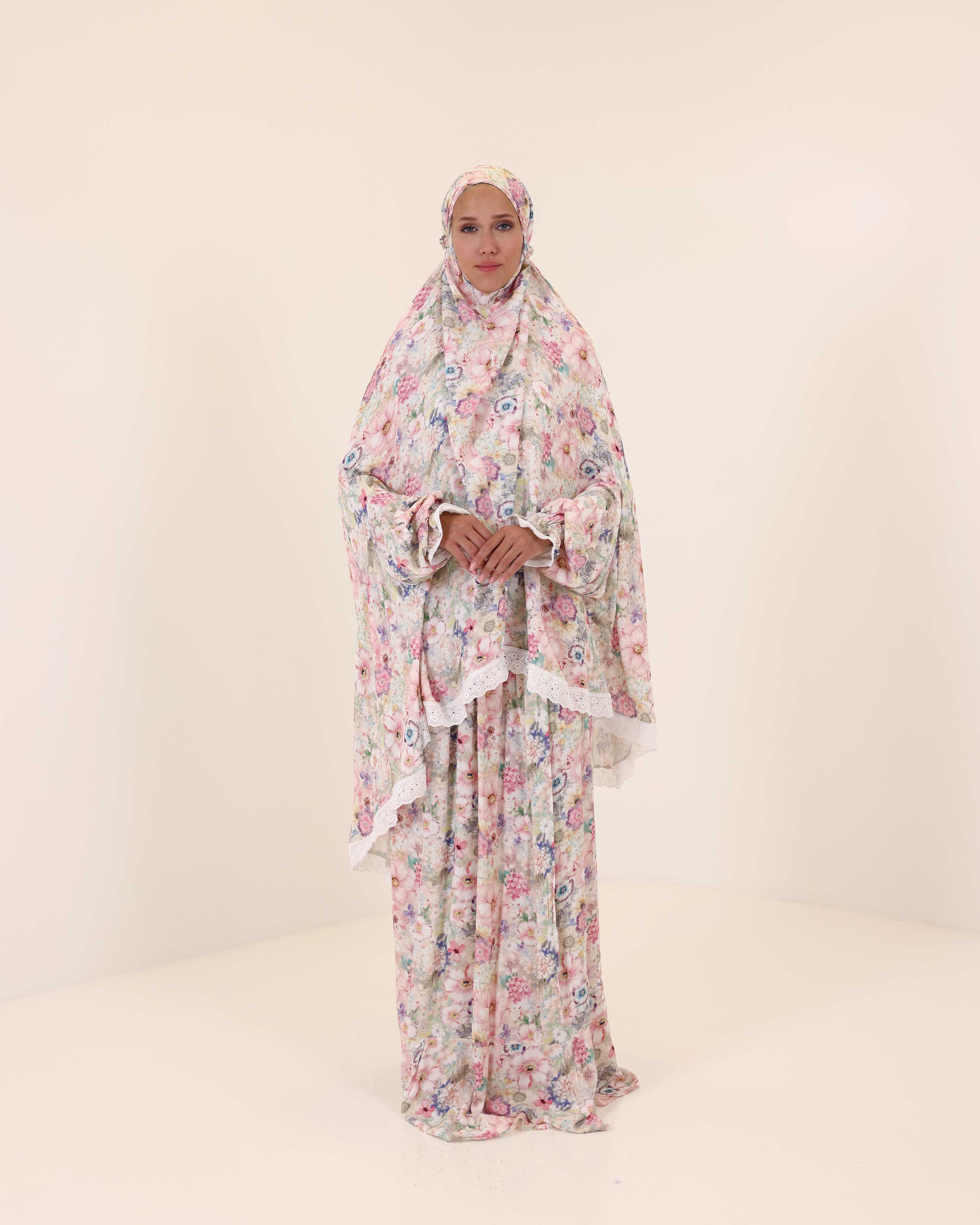 Pastel Blossom Serenity Prayer Gown two piece