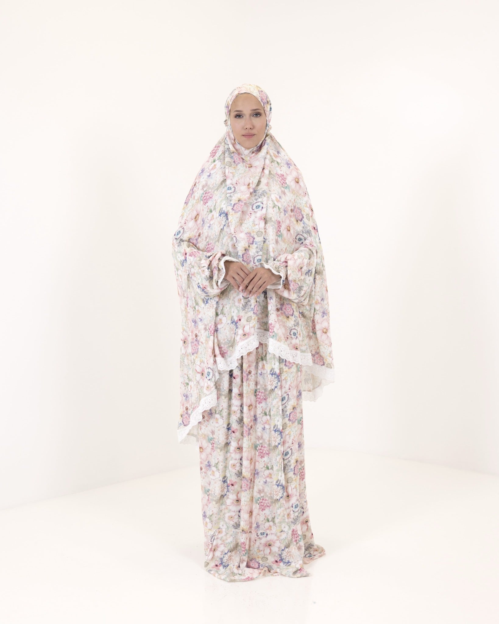 Pastel Blossom Serenity Prayer Gown two piece