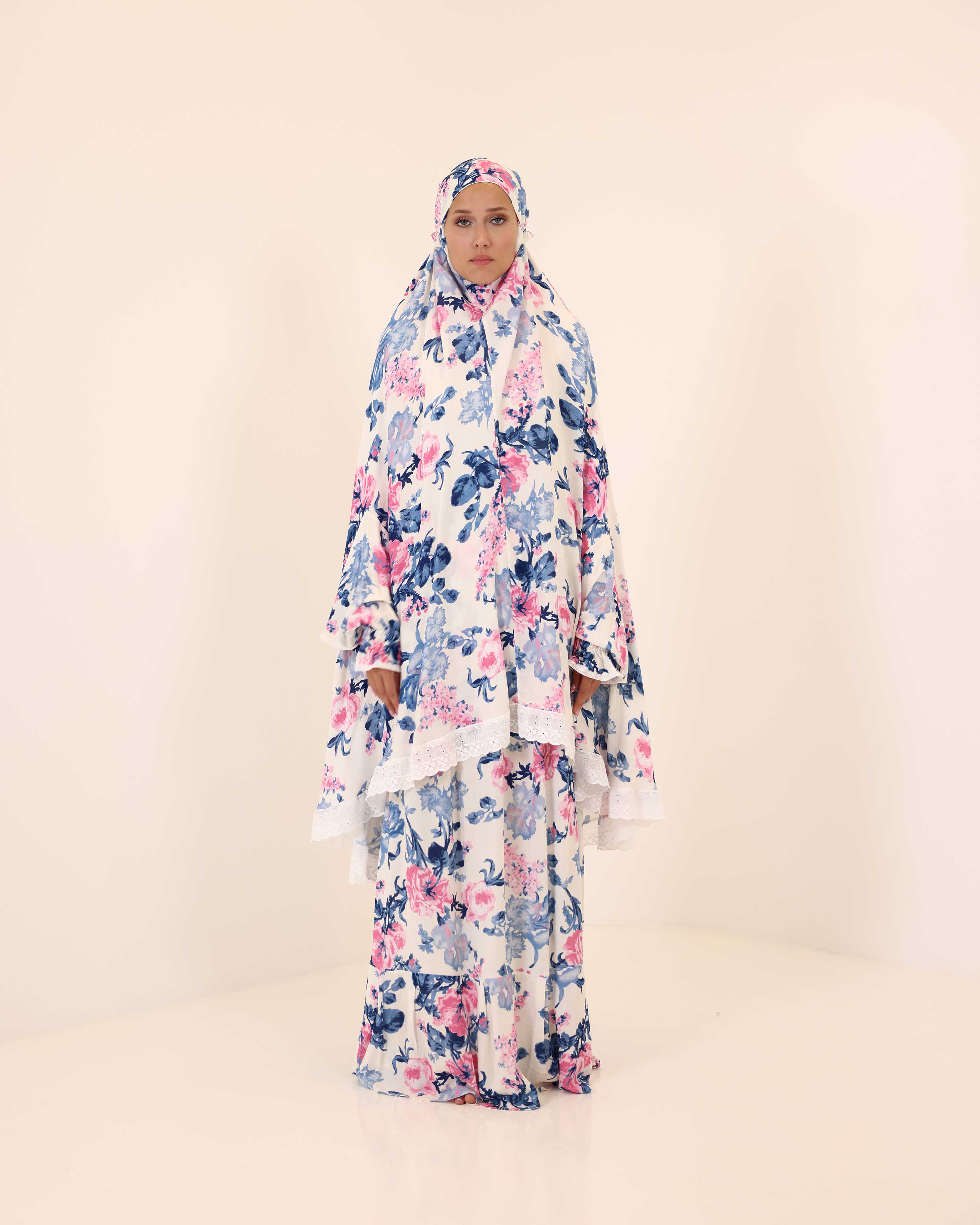 Ocean Bloom Prayer Gown two piece