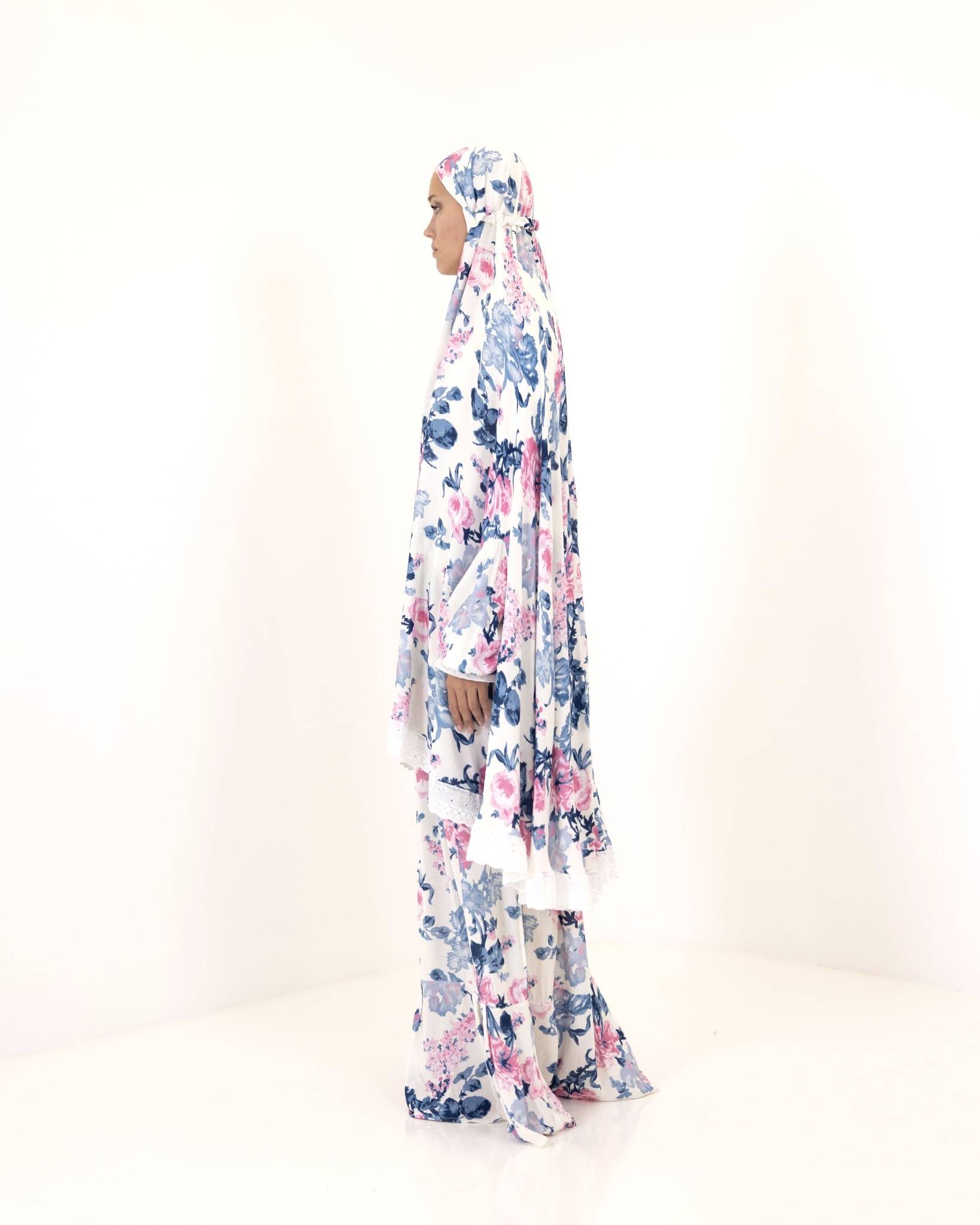 Ocean Bloom Prayer Gown two piece