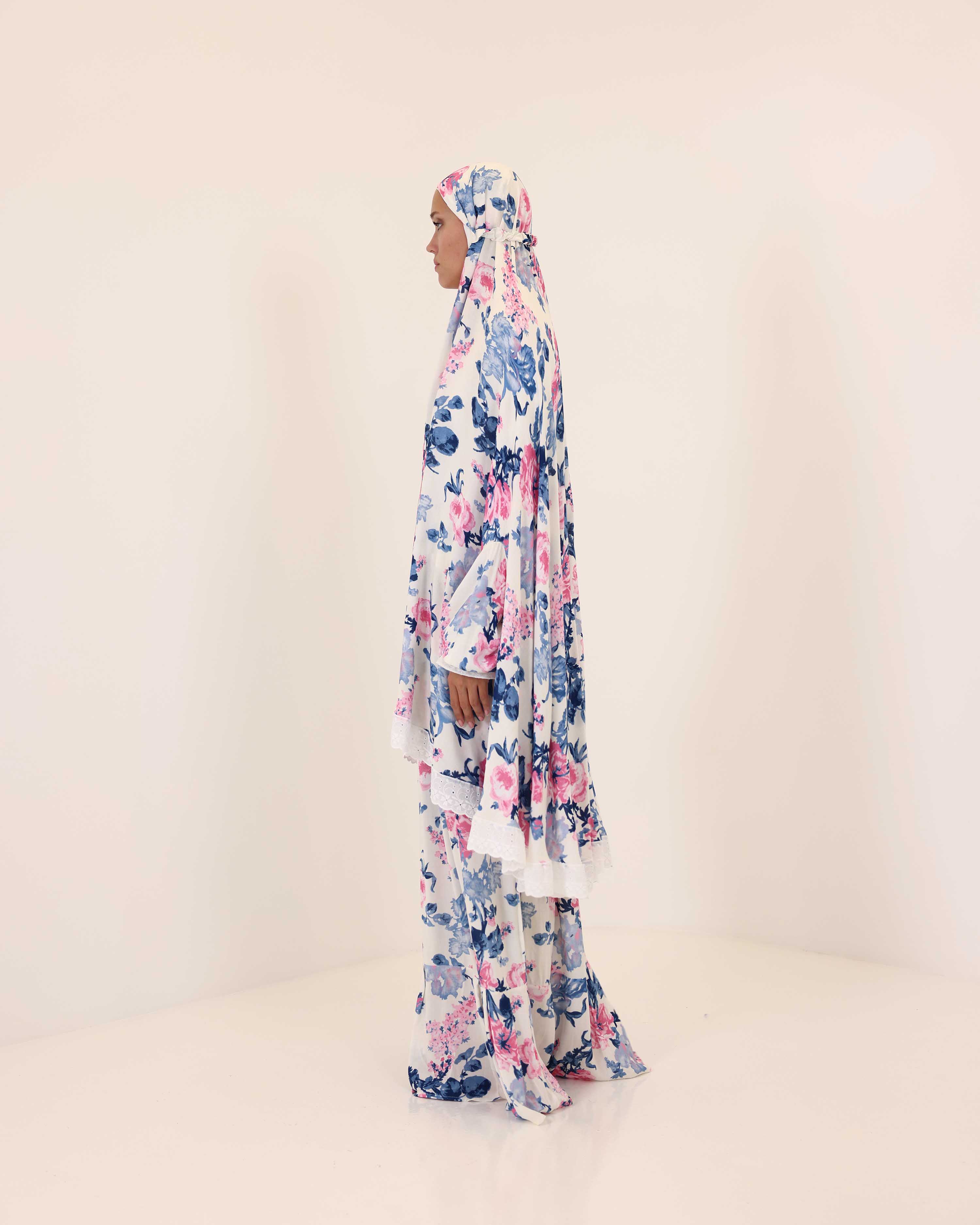 Ocean Bloom Prayer Gown two piece
