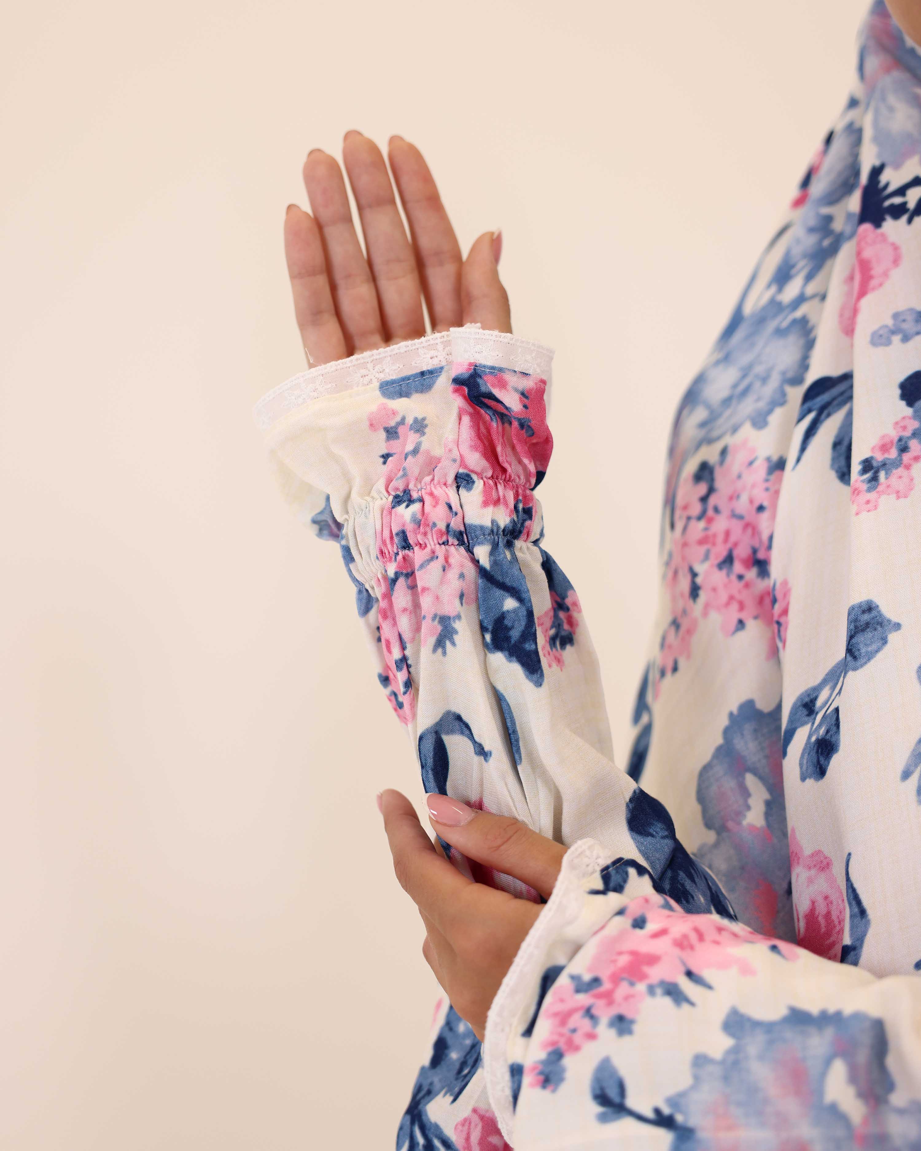 Ocean Bloom Prayer Gown two piece