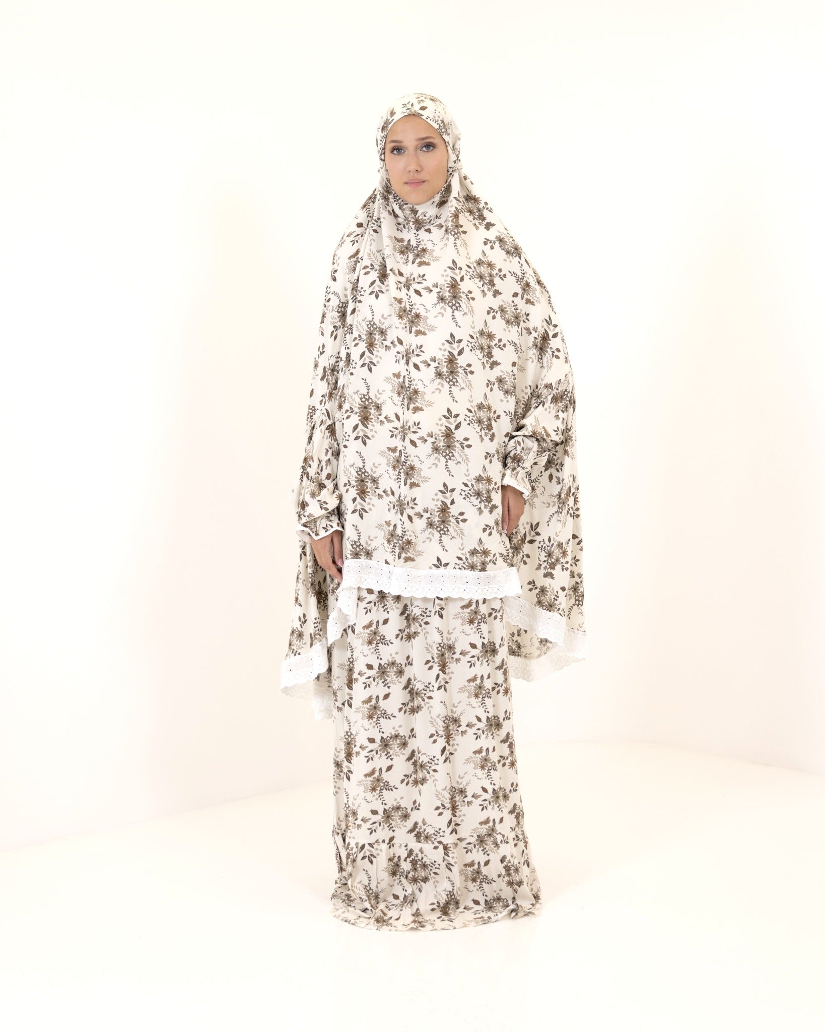 D bloom Prayer Gown two piece