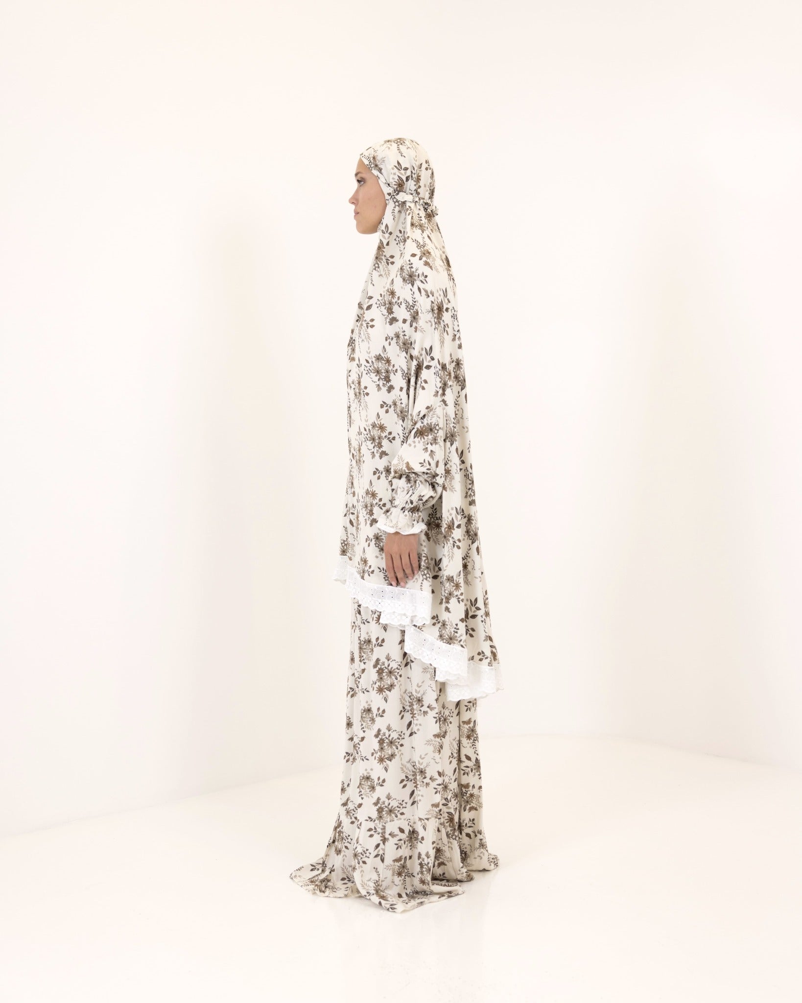 D bloom Prayer Gown two piece