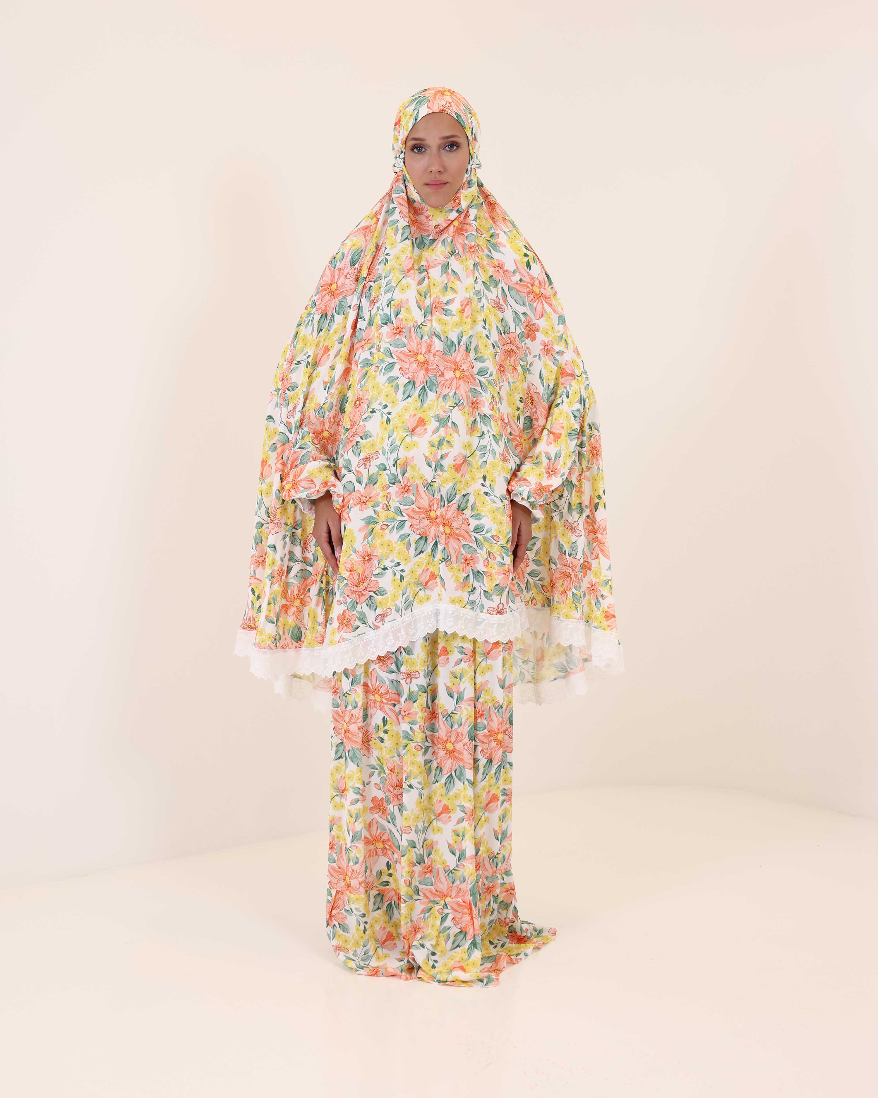 Blooming Spring Prayer Gown two piece