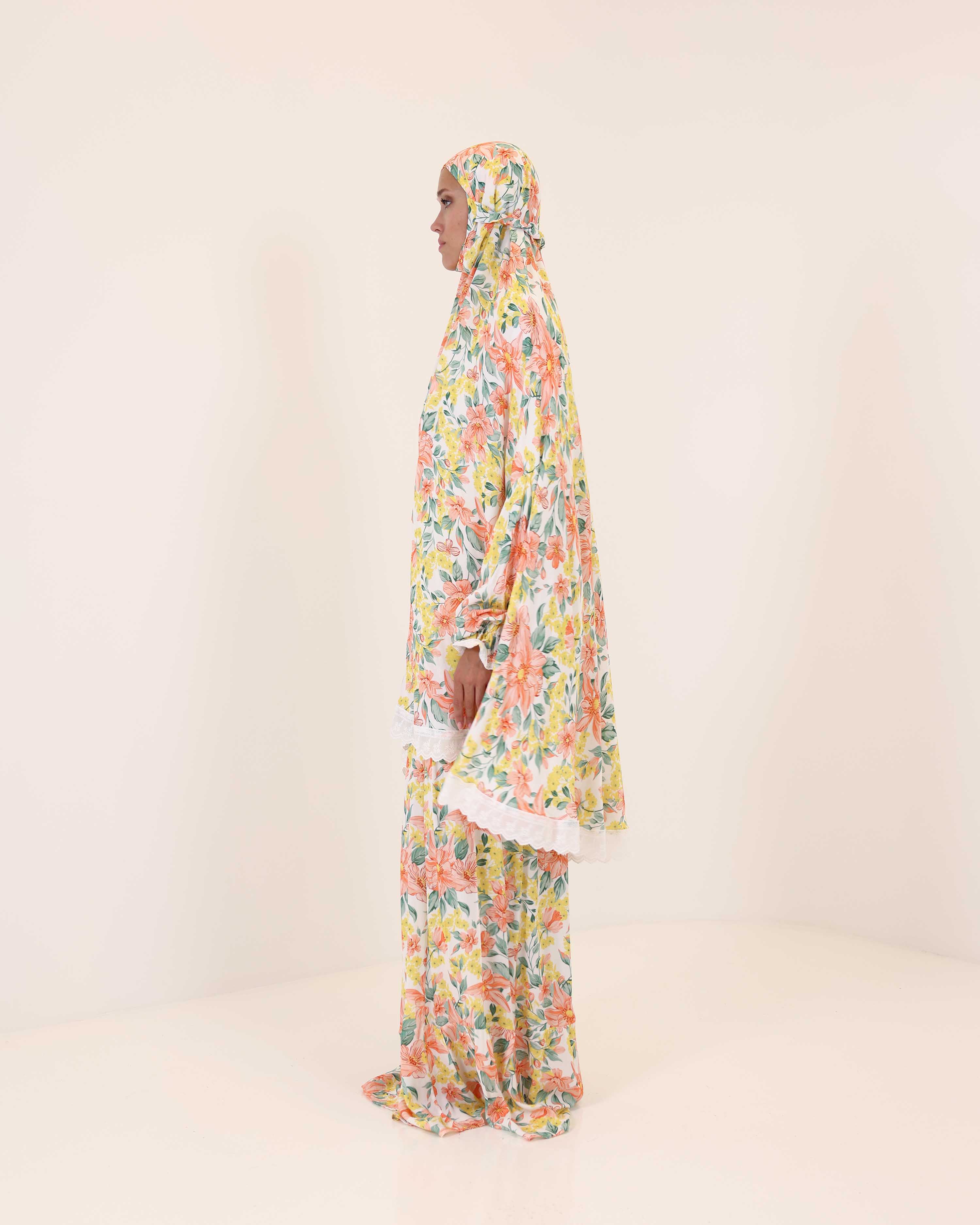 Blooming Spring Prayer Gown two piece