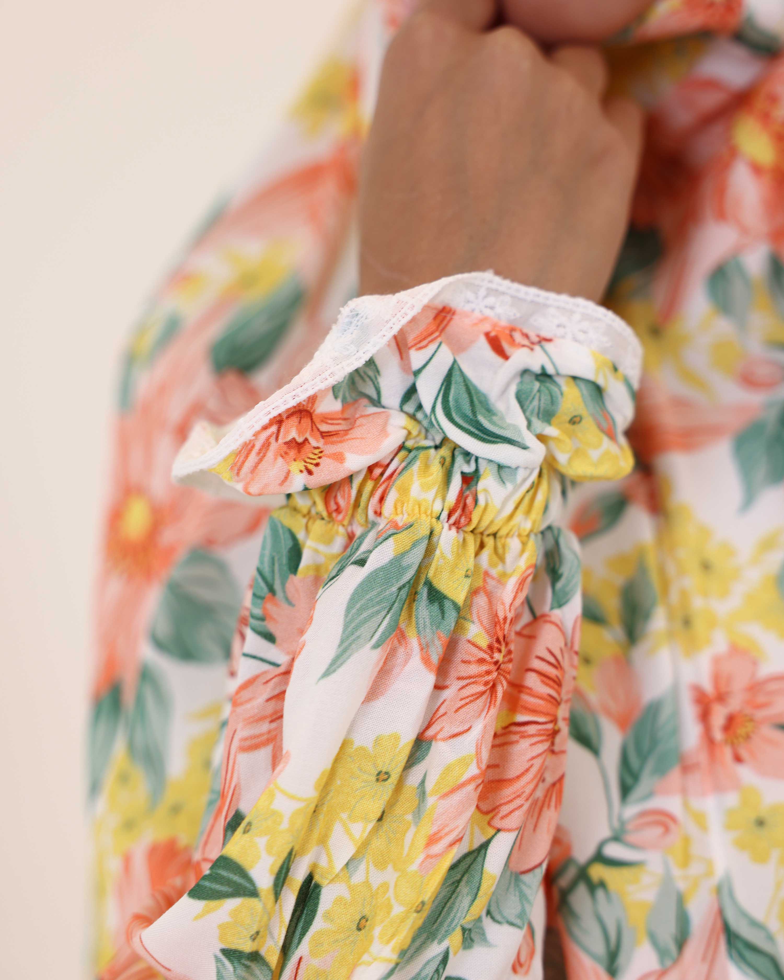 Blooming Spring Prayer Gown two piece