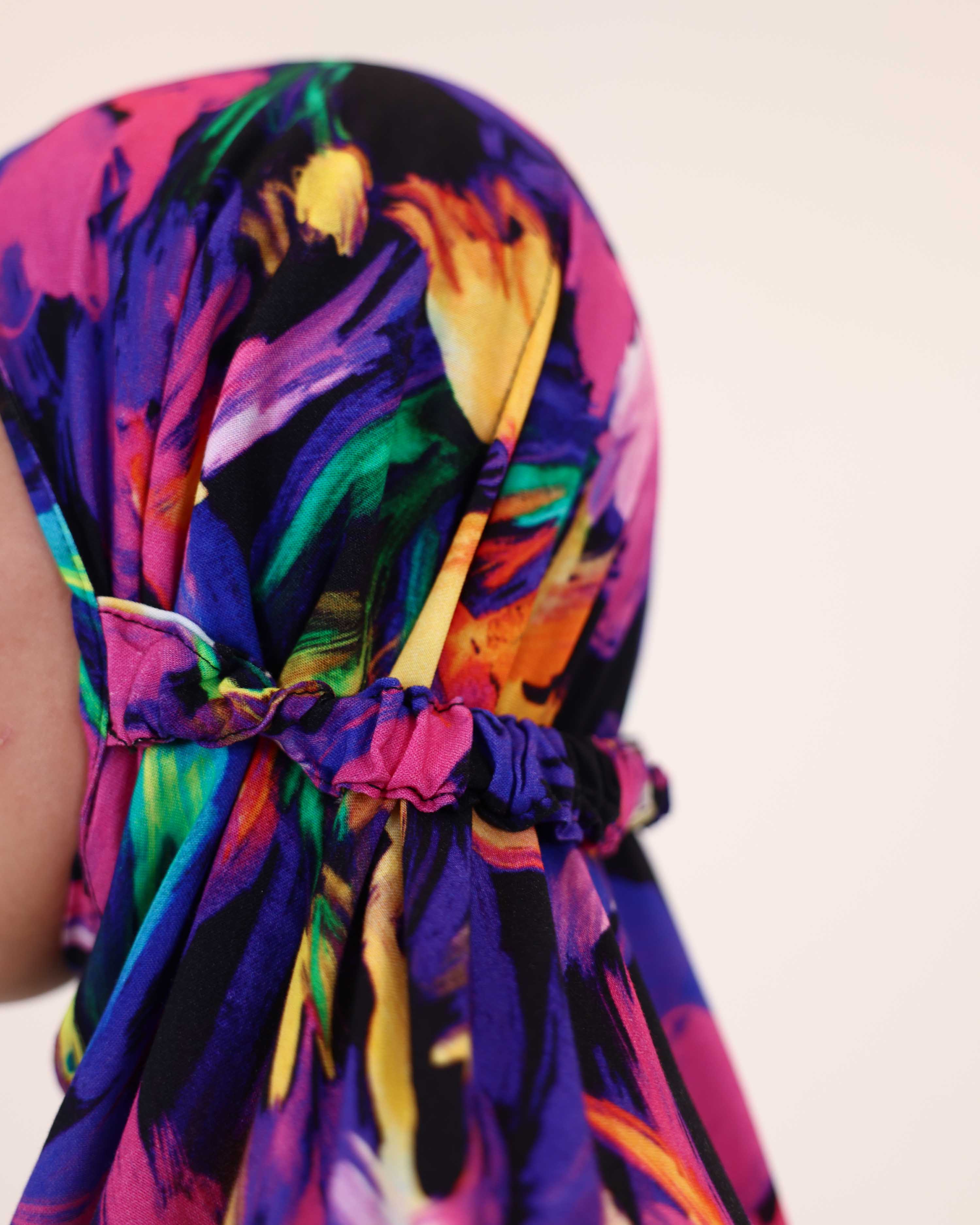 Floral Serenity Prayer Gown two piece