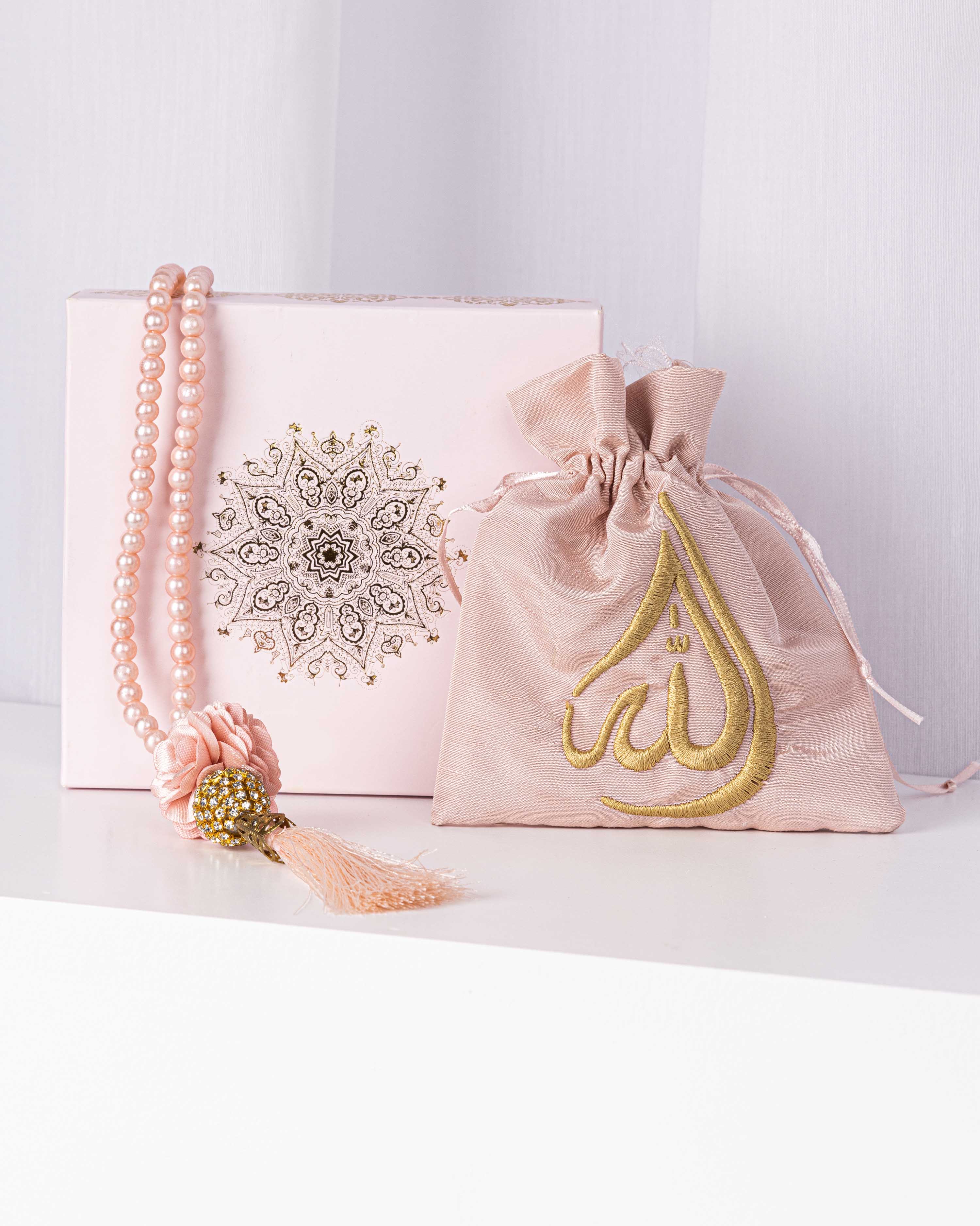 Pink Flower Design Tasbih