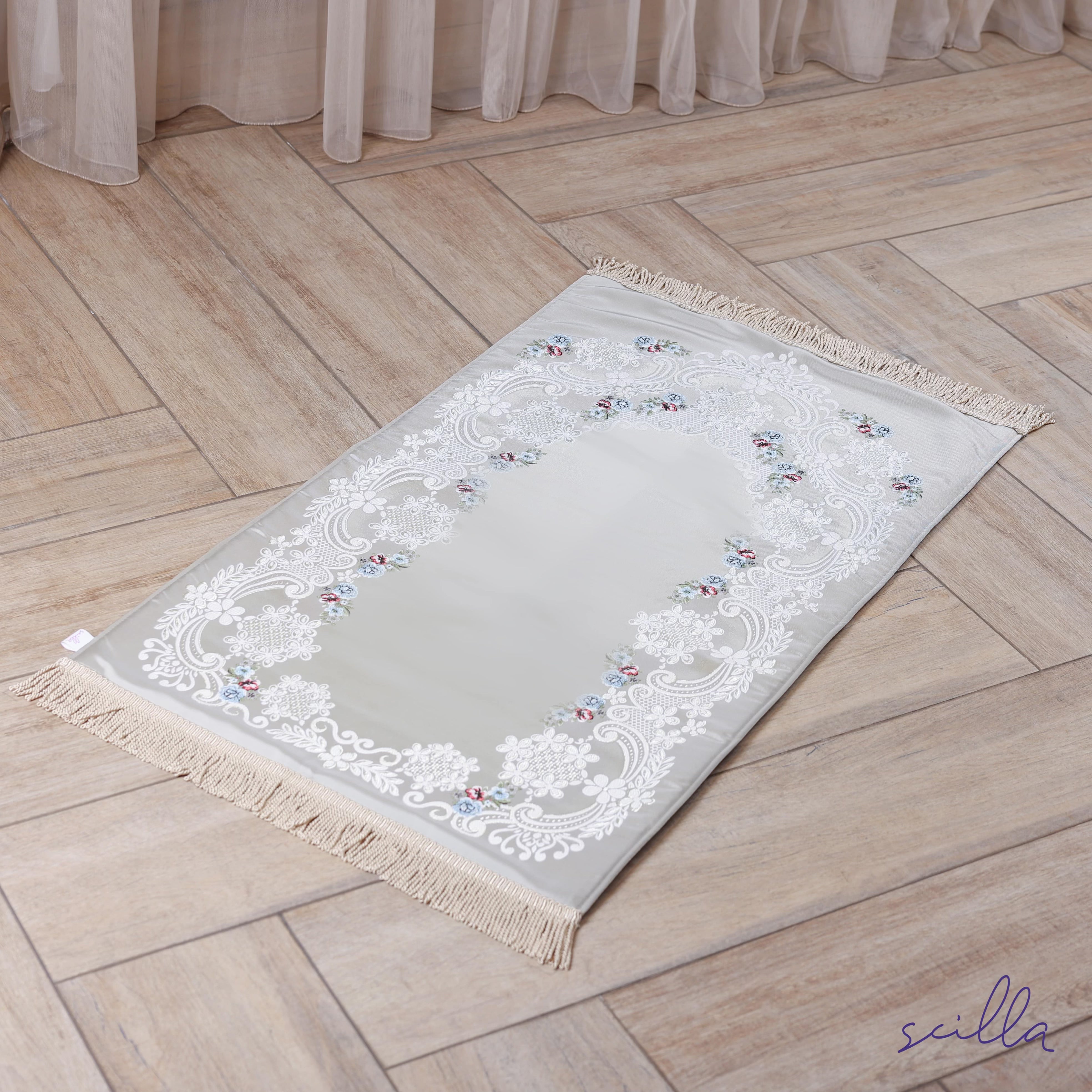 Satin Padded Victorian Premium Prayer Mat