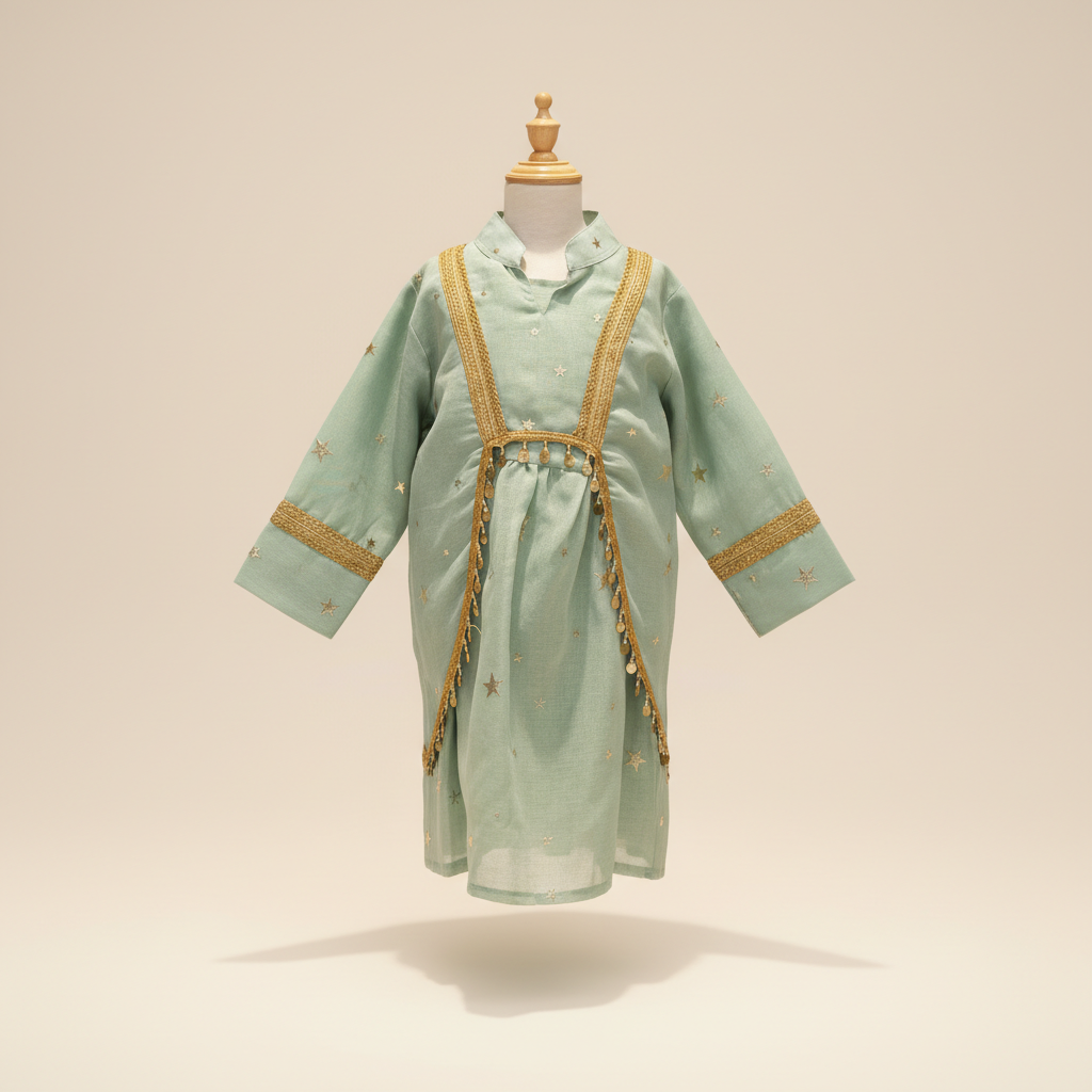 Kids Ramadan Abaya-Girl V1
