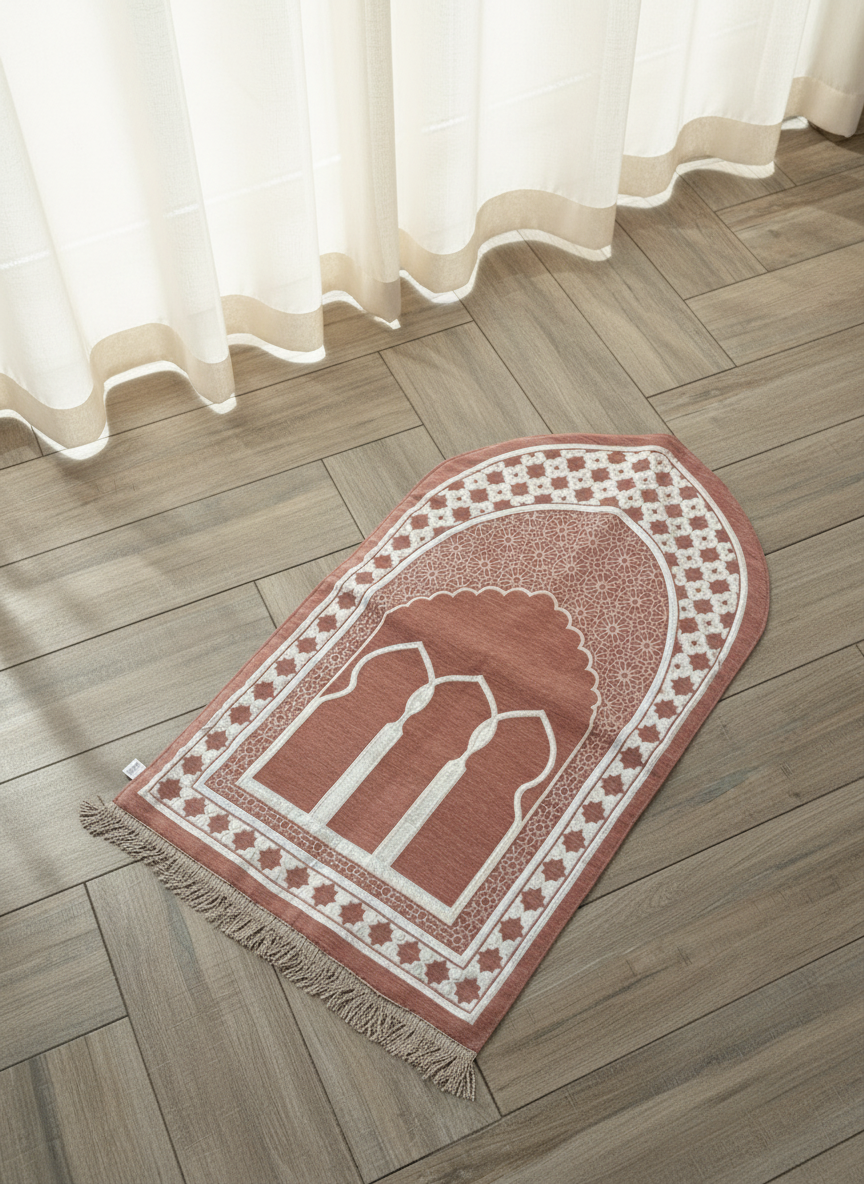 Teal Triple Arch Prayer Mat