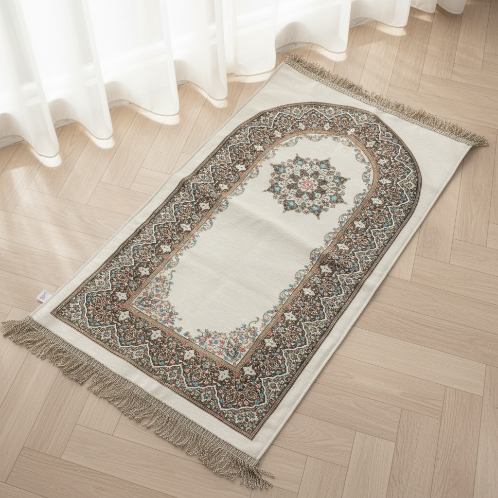 Velvet Padded Al Hambra Premium Prayer Mat