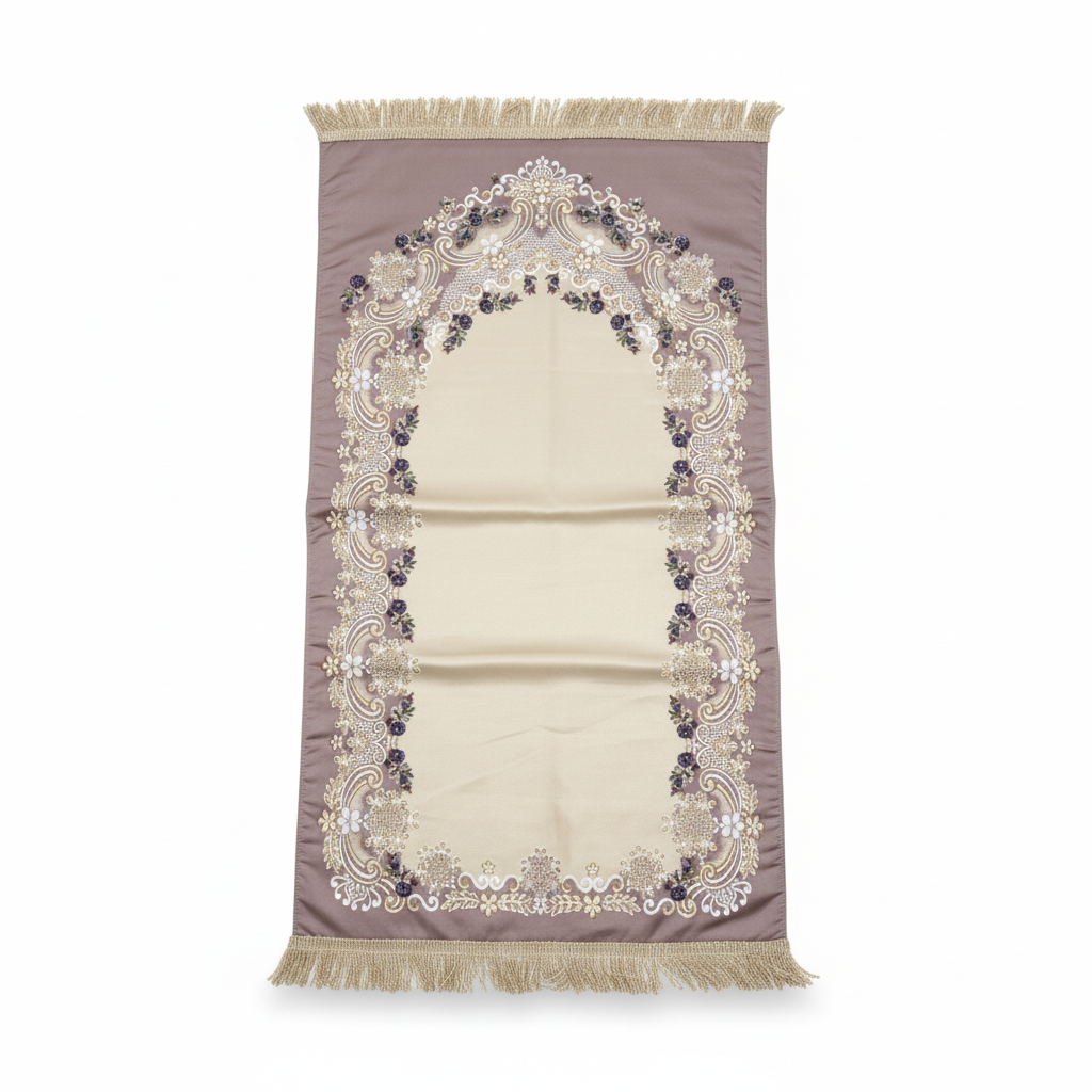 Satin Padded Victorian Premium Prayer Mat